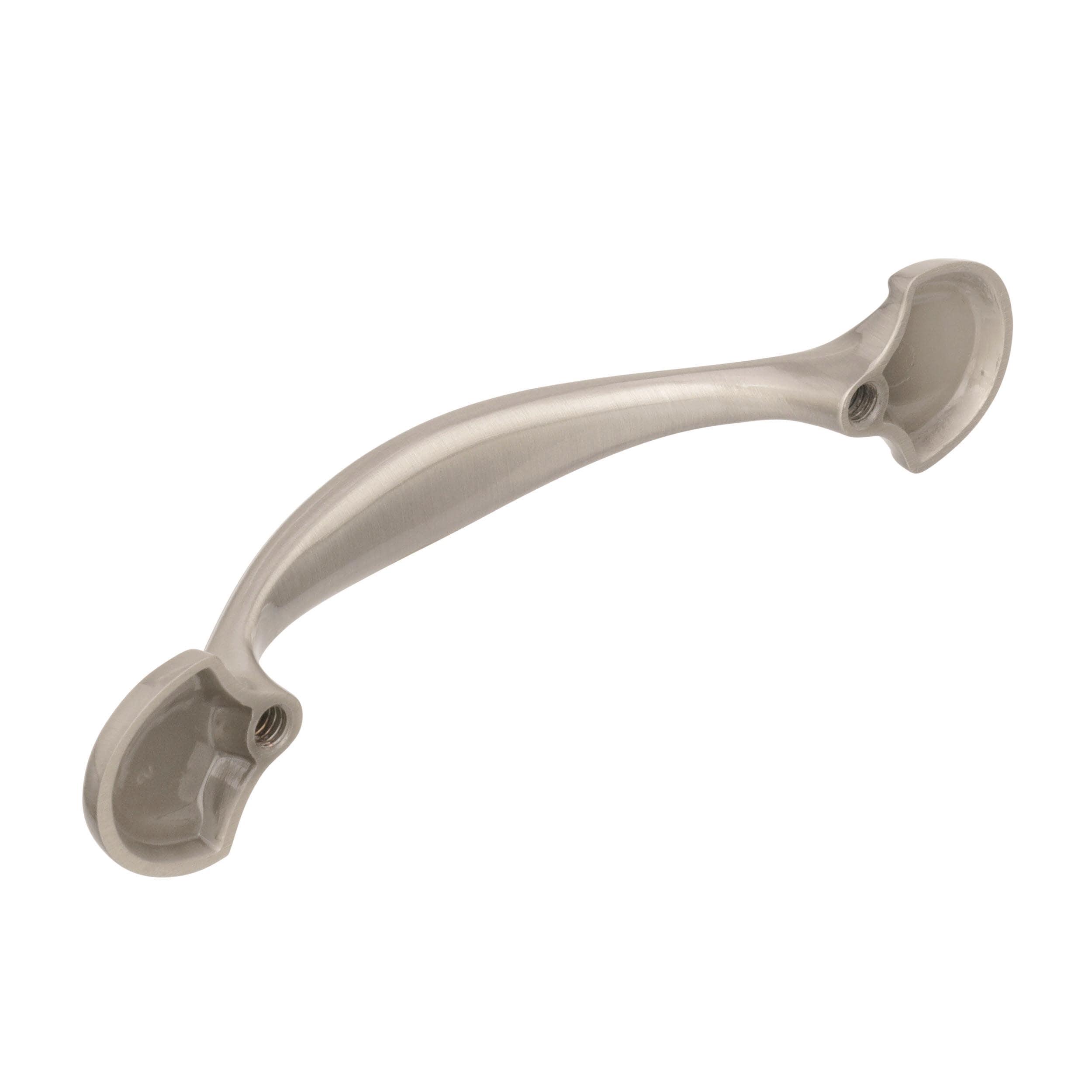 Satin Nickel 3-Inch Traditional Cabinet Pull with Mounting Hardware