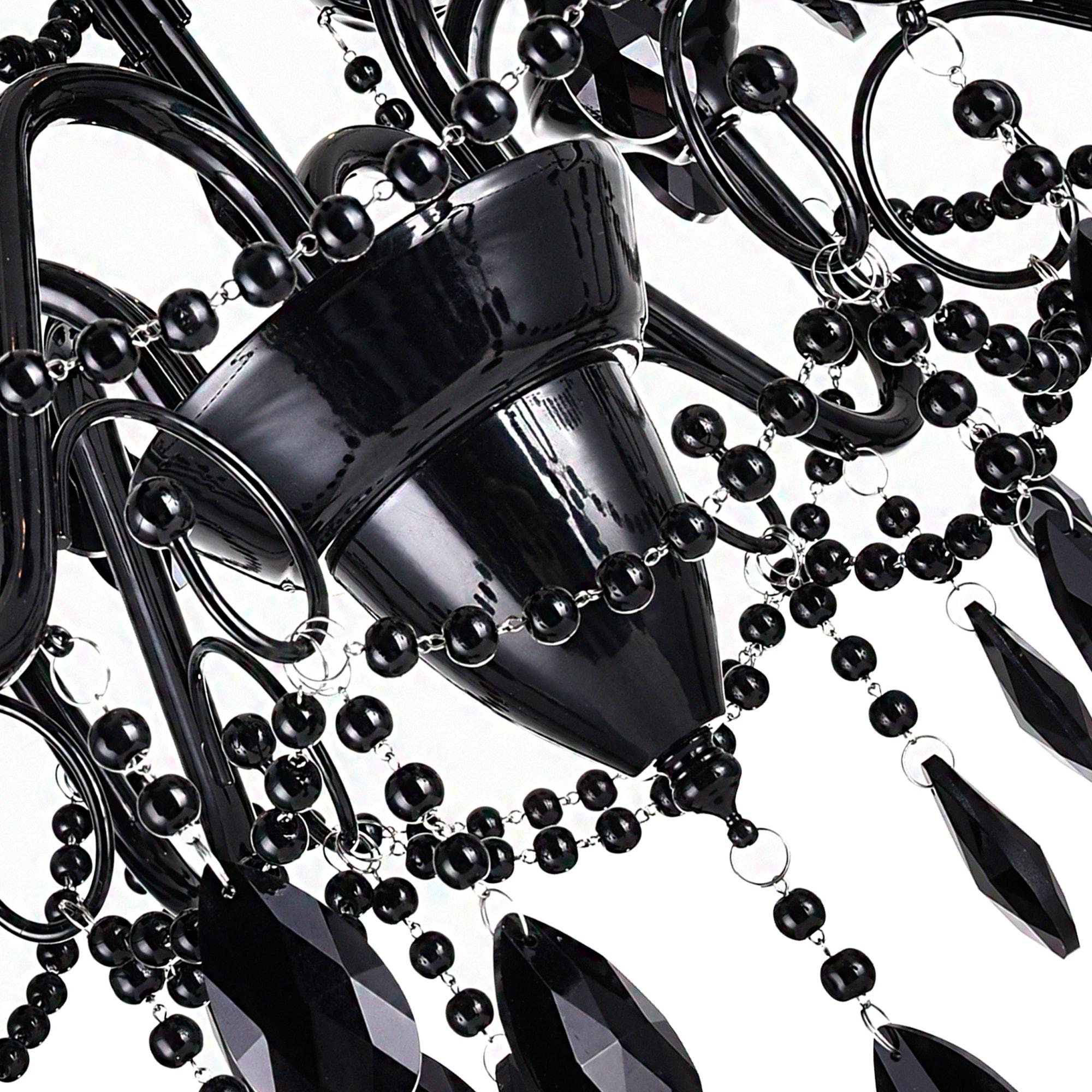 CWI Lighting Keen 3 Light Up Chandelier With Black Finish