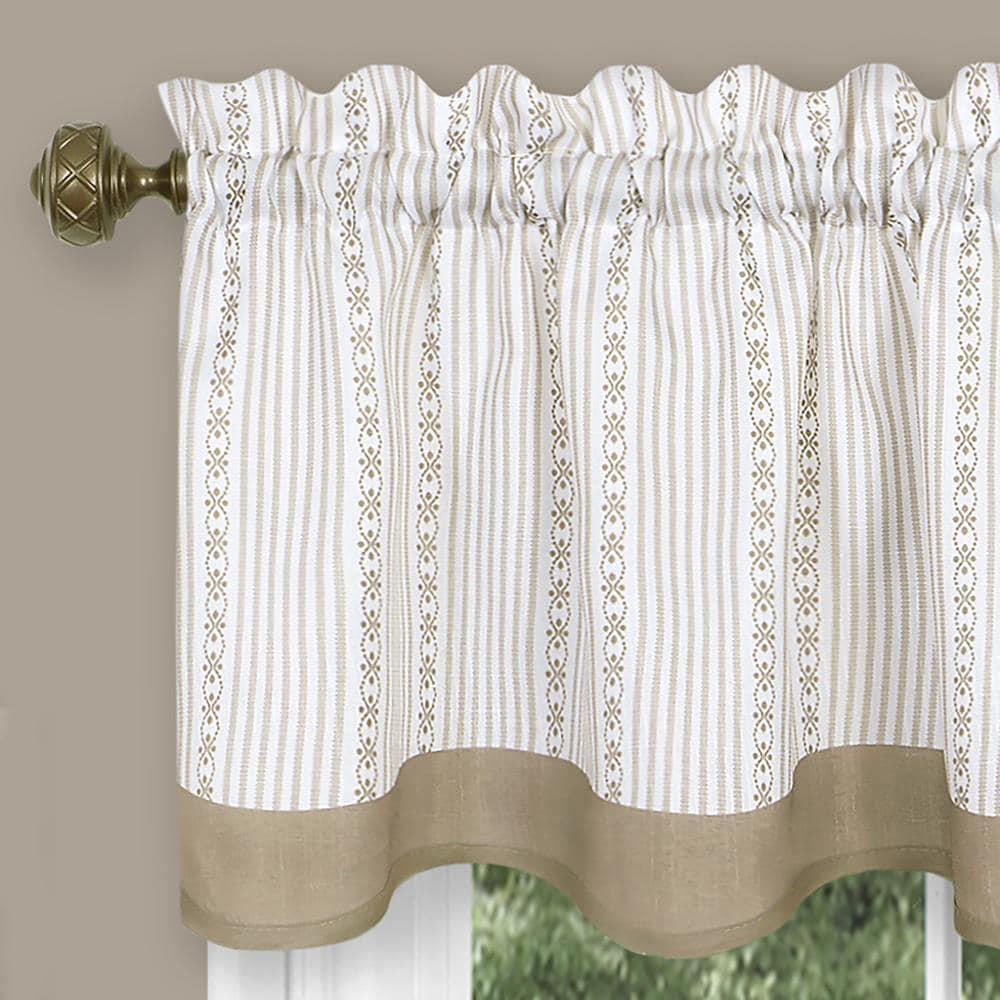 Achim Westport Window Curtain Valance - 58x14 - Taupe