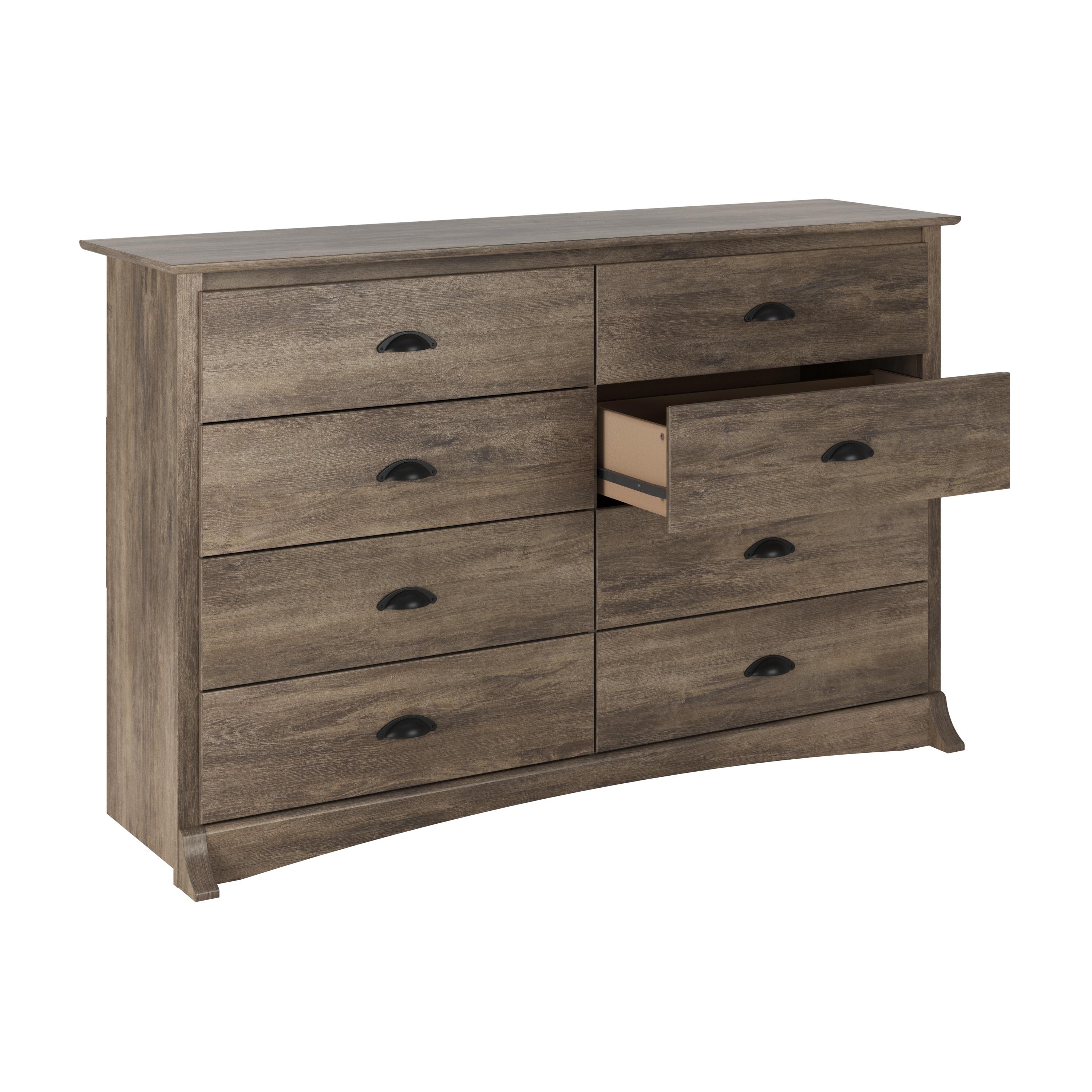 Sonoma 8 Drawer Dresser Drifted Gray - Prepac: Laminated Composite Wood, Metal Glides, 59"W