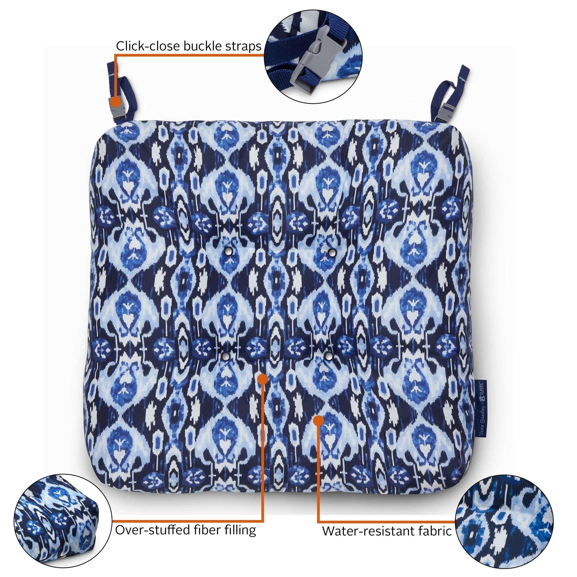 Vera Bradley by Classic Accessories Water-Resistant Patio Chair Cushions