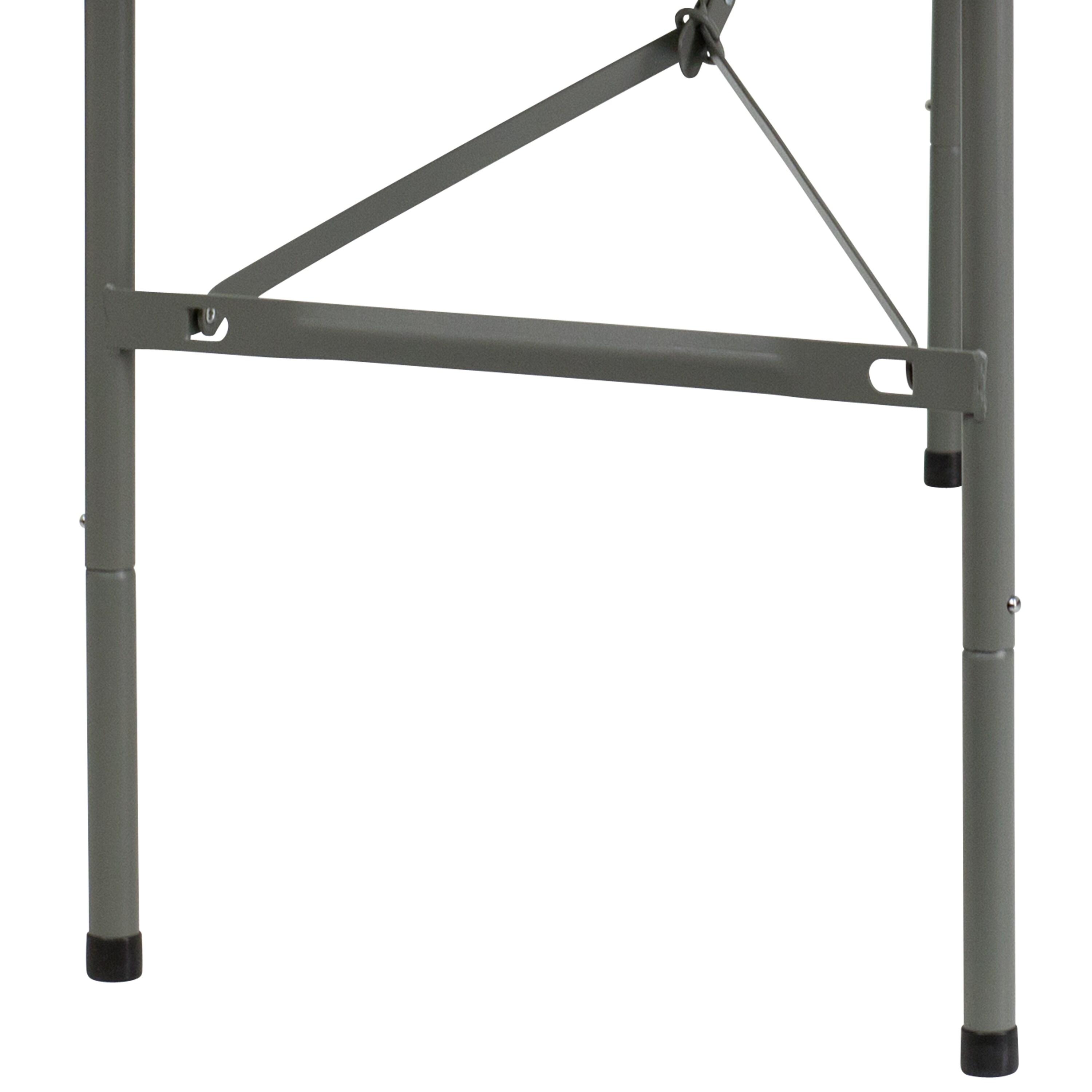 Flash Furniture Noah 30"W x 60"L Bi-Fold Granite White Plastic Folding Table - Banquet Table & Reviews | Wayfair