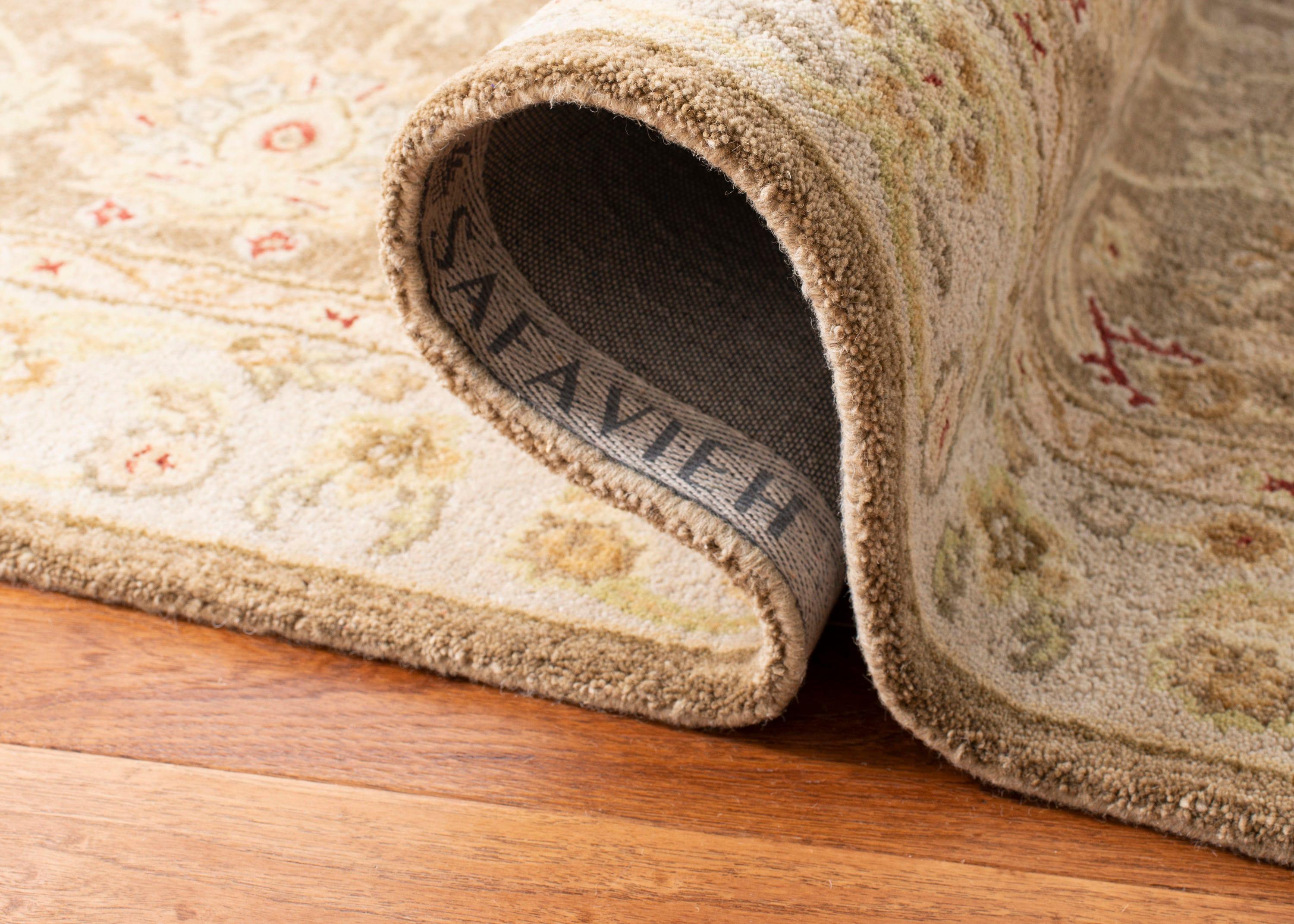 Anatolia AN522 Hand Tufted Indoor Runner Rug - Tan/Ivory - 2'3"x16' - Safavieh