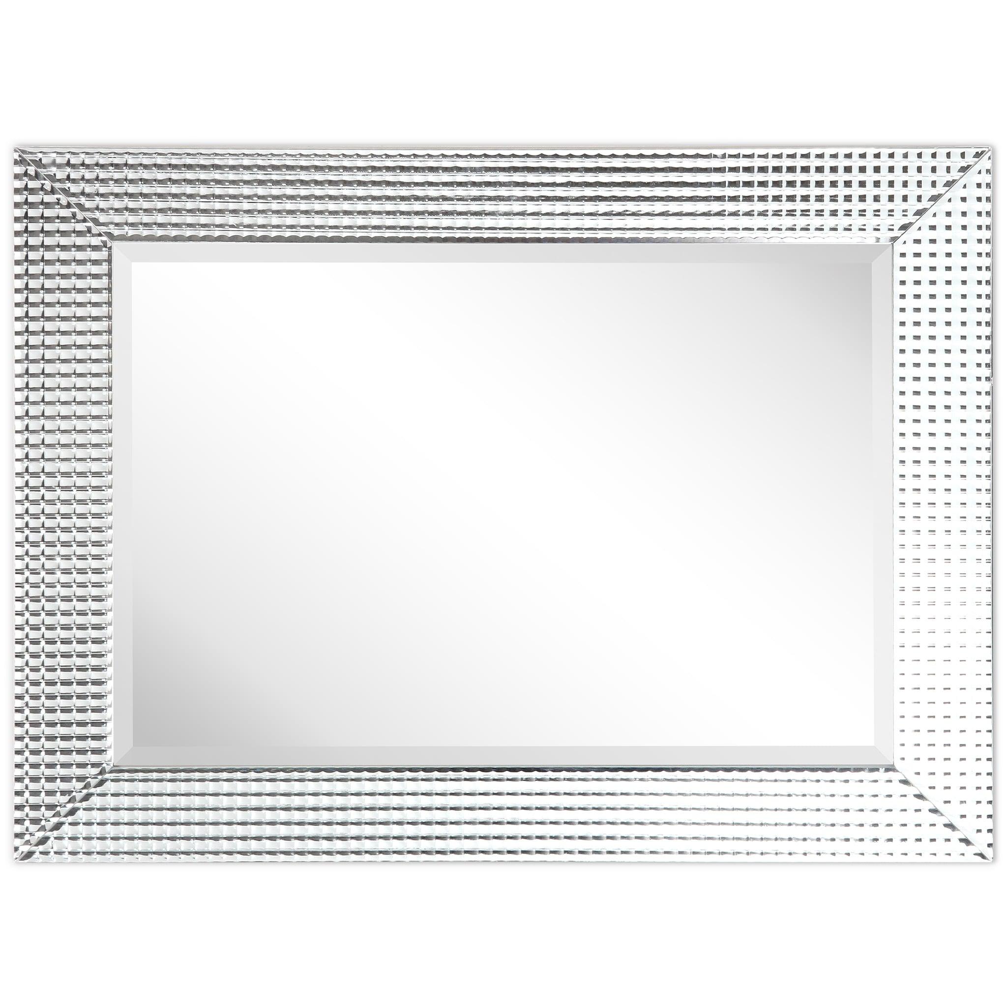 Empire Art Direct Bling Beveled Glass Mirror, 30" x 40", Ready to Hang