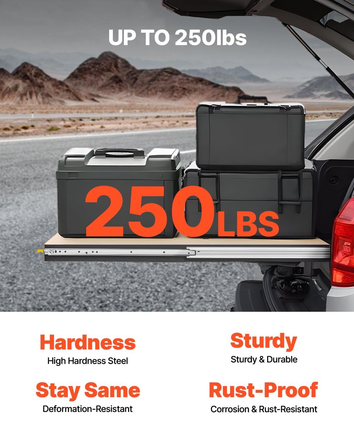 VEVOR Full Extension Soft Close Side Mount Metal Drawer Slide (Set of 2)