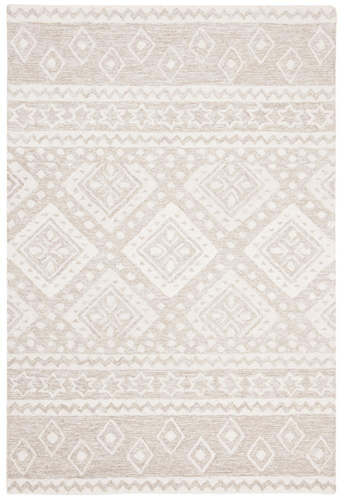 Micro-Loop MLP501 Hand Tufted Indoor Area Rug - Beige/Ivory - 4'x6' - Safavieh
