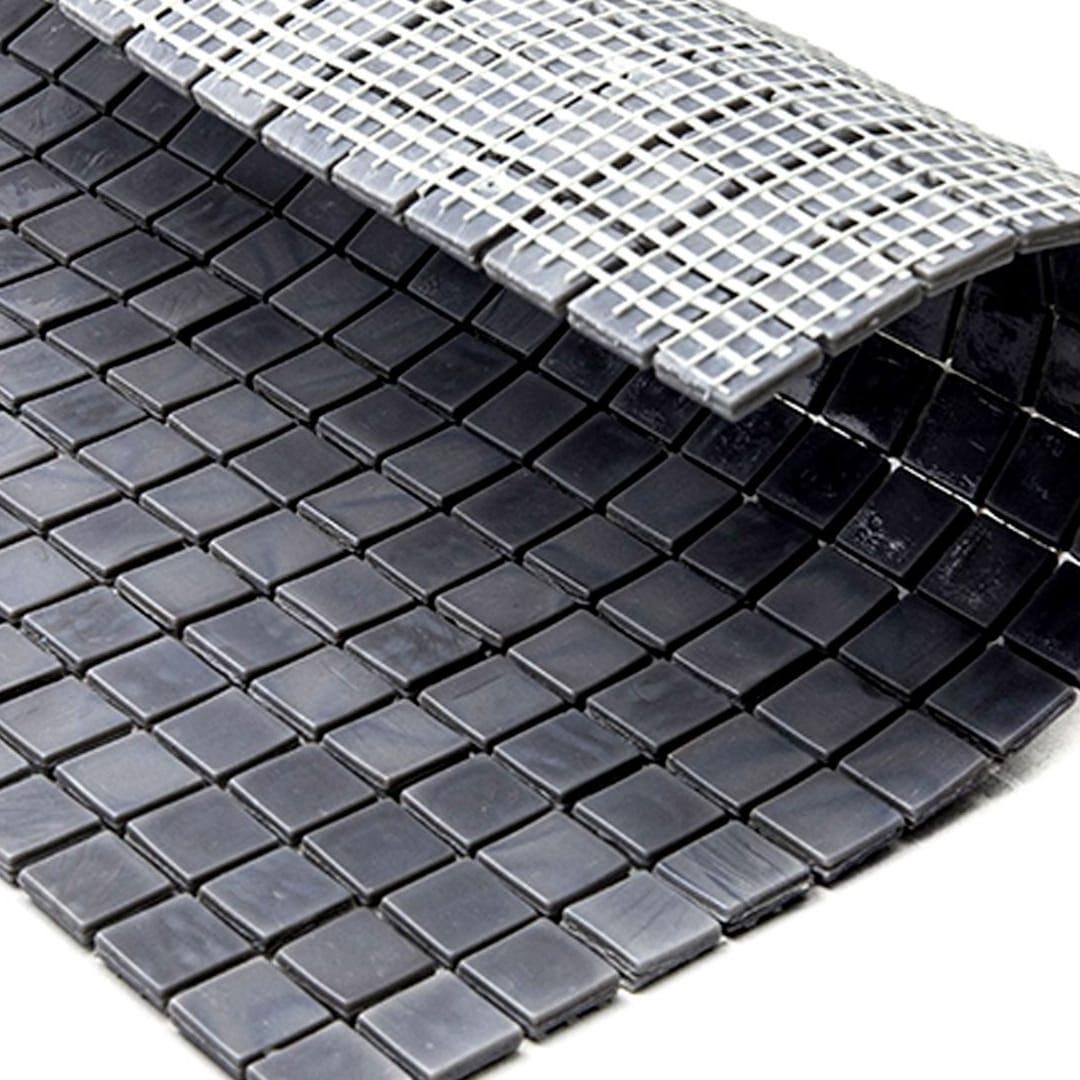 Skosh 0.6" x 0.6" Glass Grid Mosaic Wall & Floor Tile