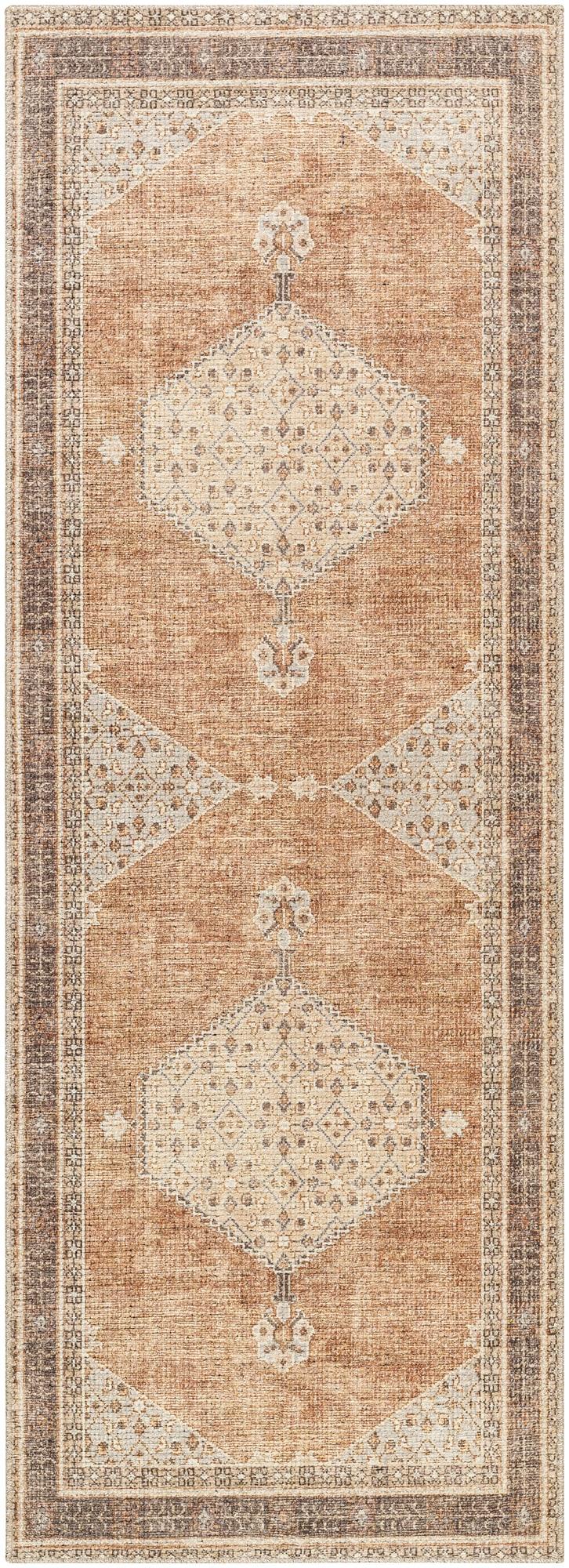 Becki Owens x Livabliss Vintage Traditional Oriental Boho Cinnamon Area Rug