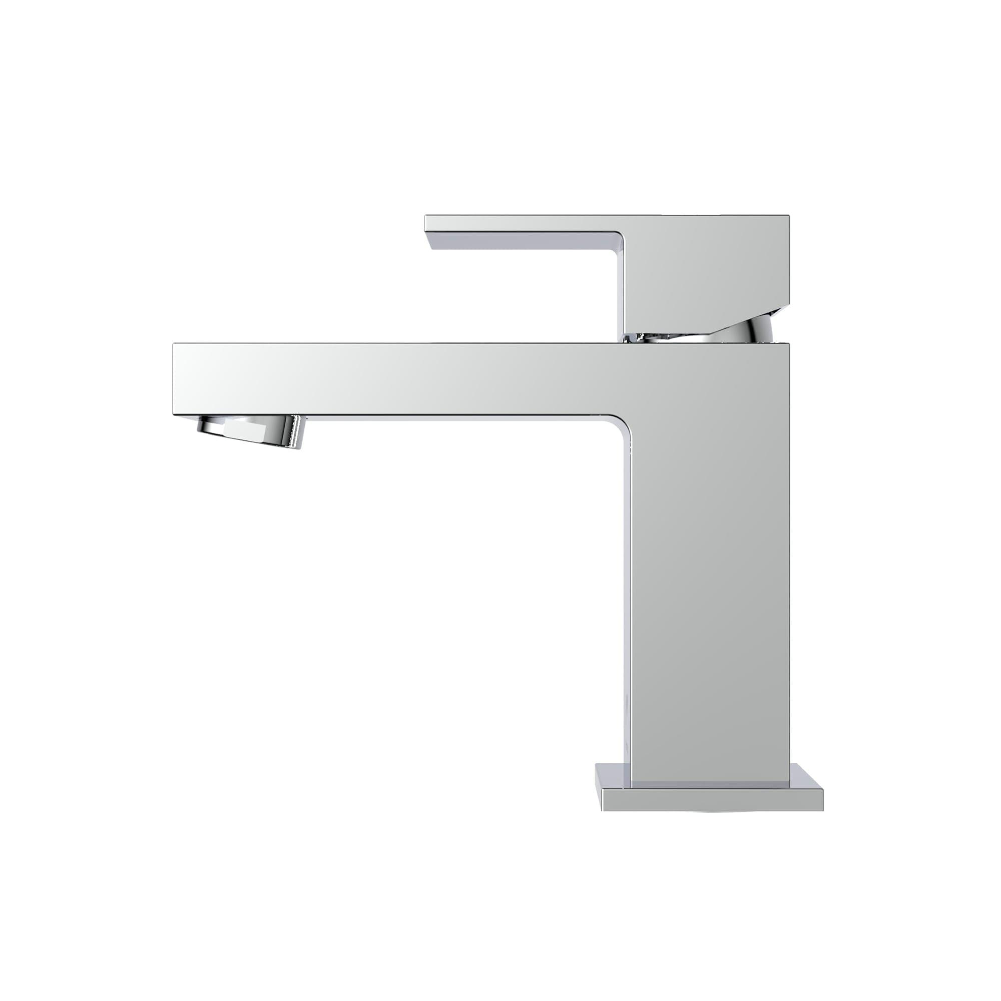 Quadrato Single-Hole Single-handle Bathroom Faucet with Drain Assembly