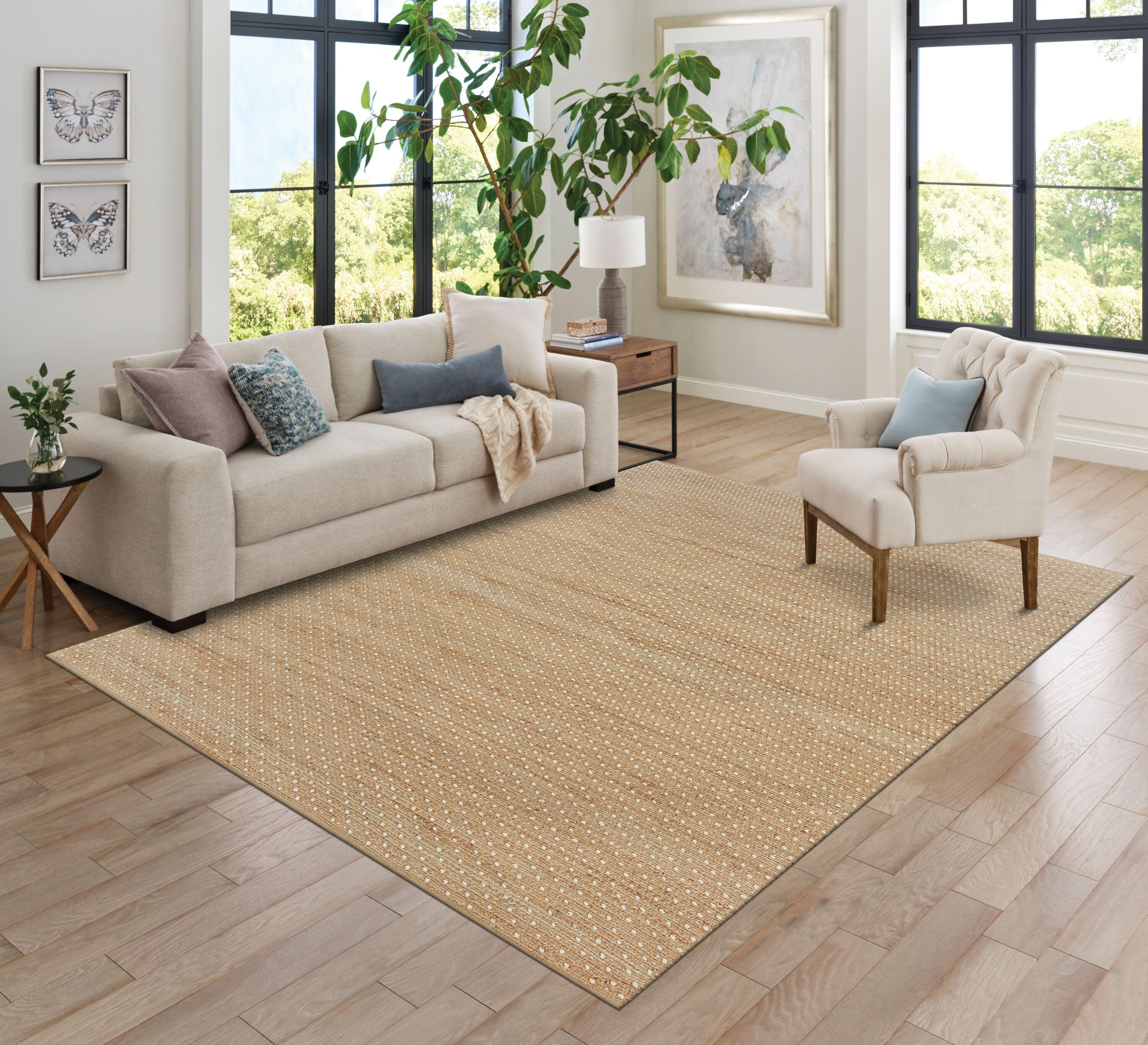 8'x10' Pata Hand Woven Chunky Jute Area Rug, Natural - JONATHAN Y