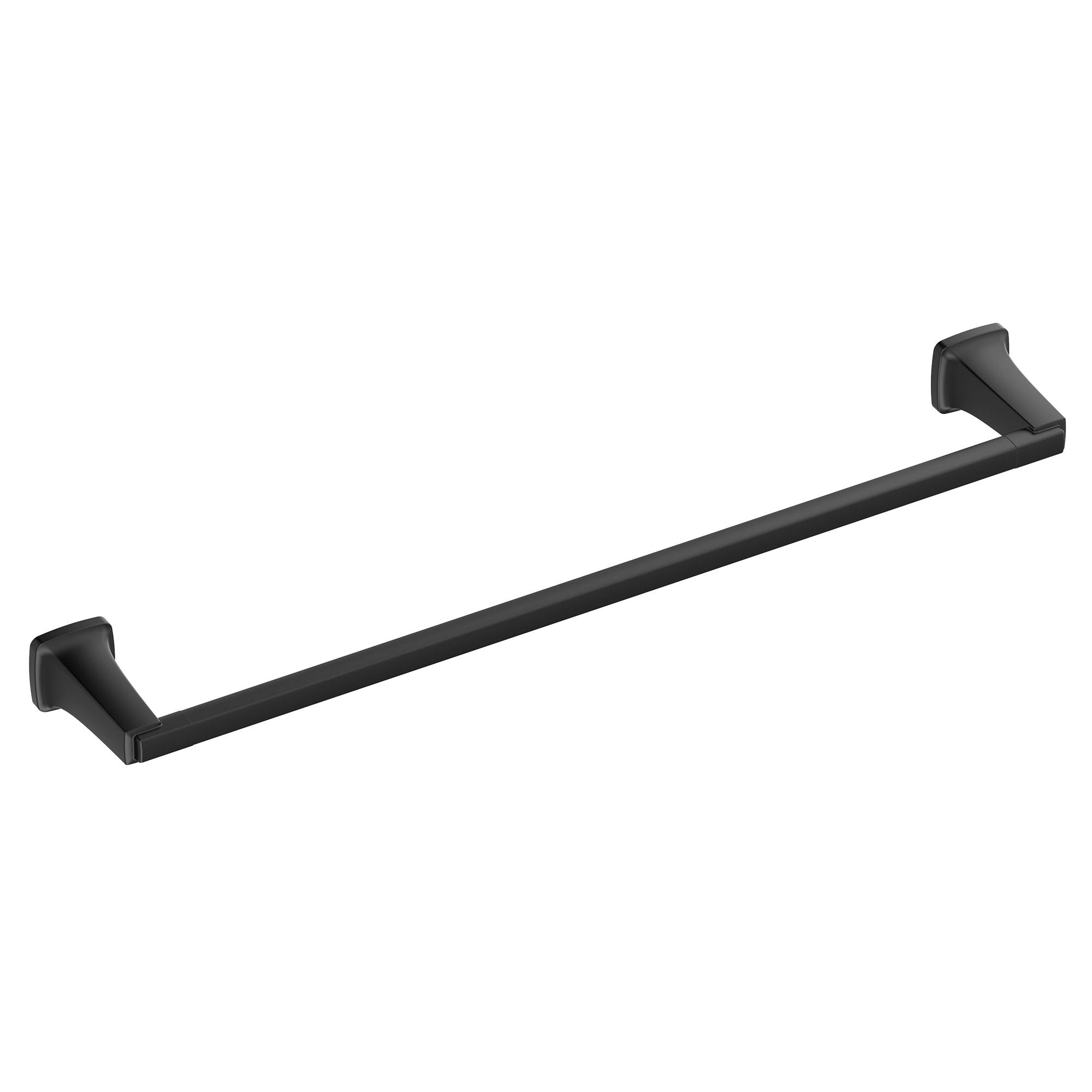 American Standard Townsend 24-in Matte Black Wall Mount Single Towel Bar