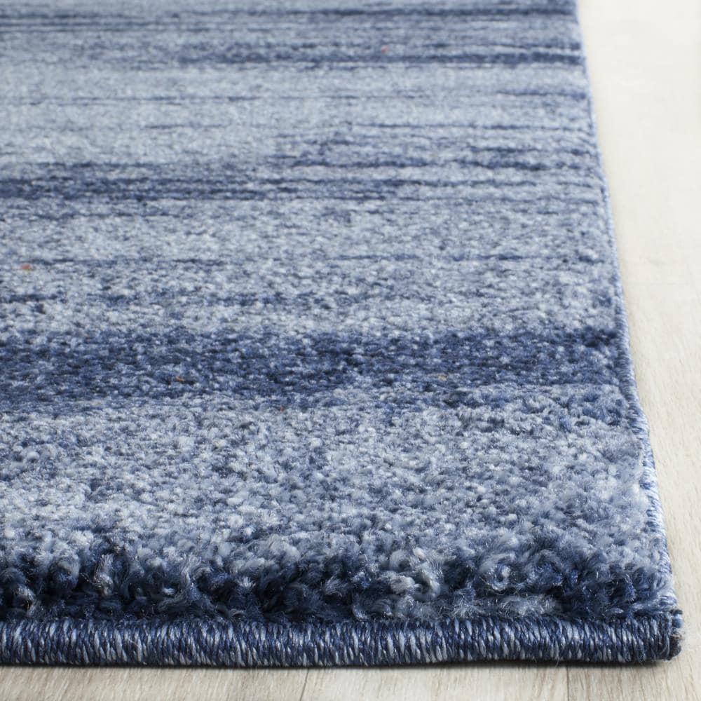 Retro RET2693 Power Loomed Indoor Area Rug - Light Blue/Blue - 6'x6' - Safavieh.