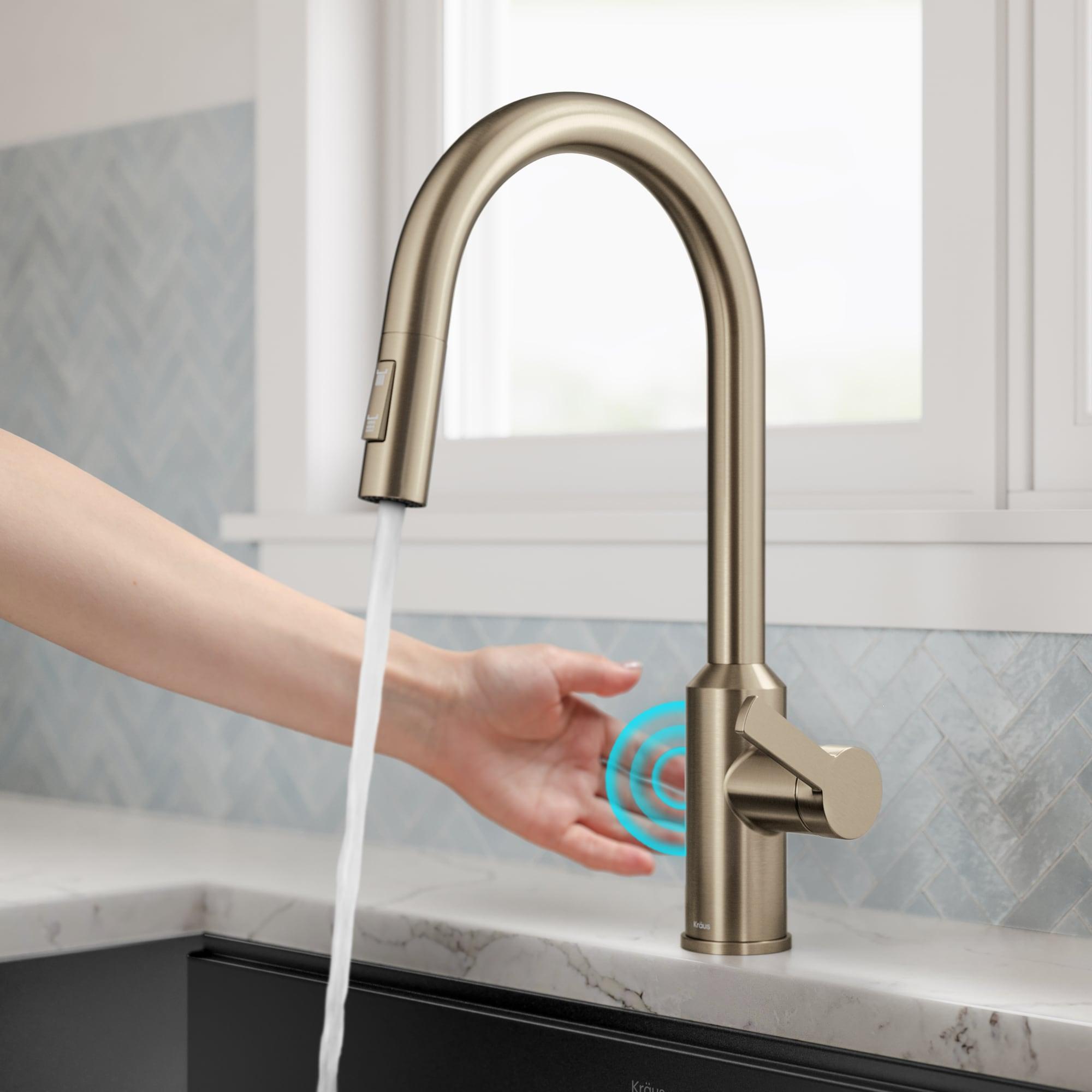 KRAUS Oletto Touchless Sensor Pull-Down Single Handle Kitchen Faucet