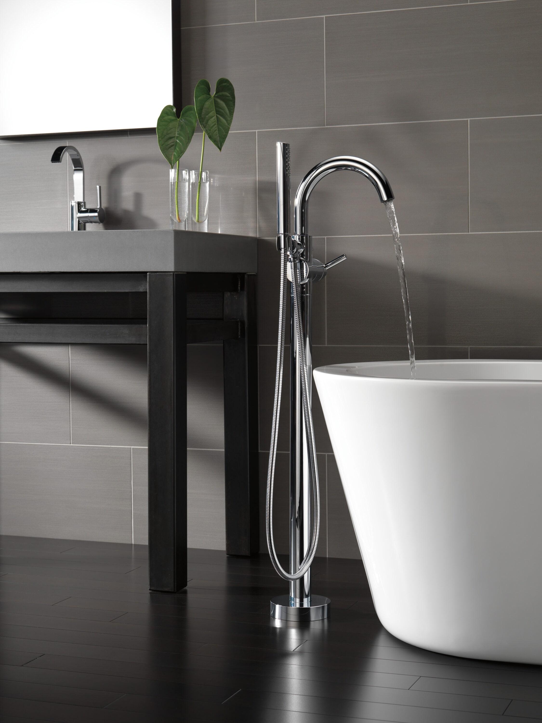 Trinsic Single Handle Floor Mounted Freestanding Tub Filler
