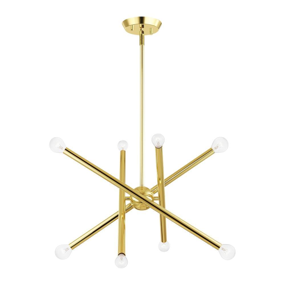 Livex Lighting Soho 8 - Light Chandelier in  Polished Brass
