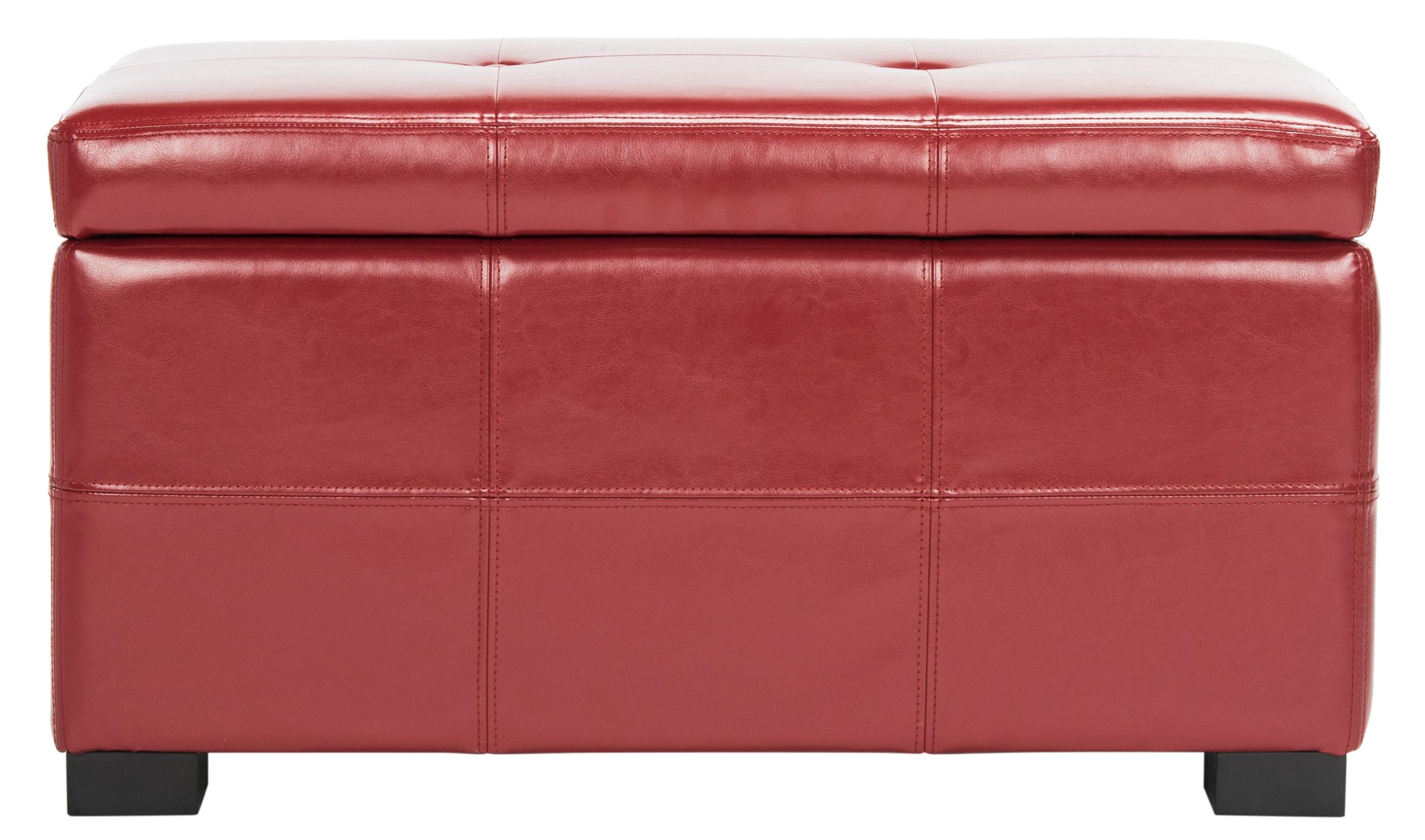 Kamyra Faux Leather Ottoman