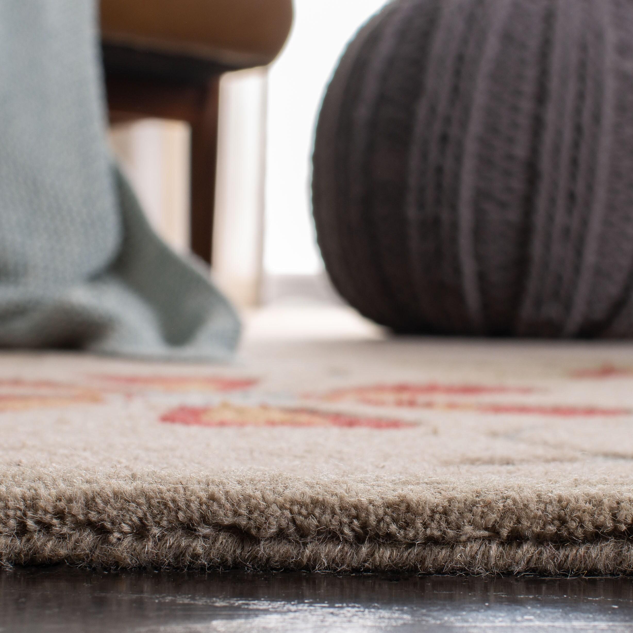 Blossom BLM784 Hand Hooked Area Rug - Beige/Multi - 5'x8' - Safavieh.