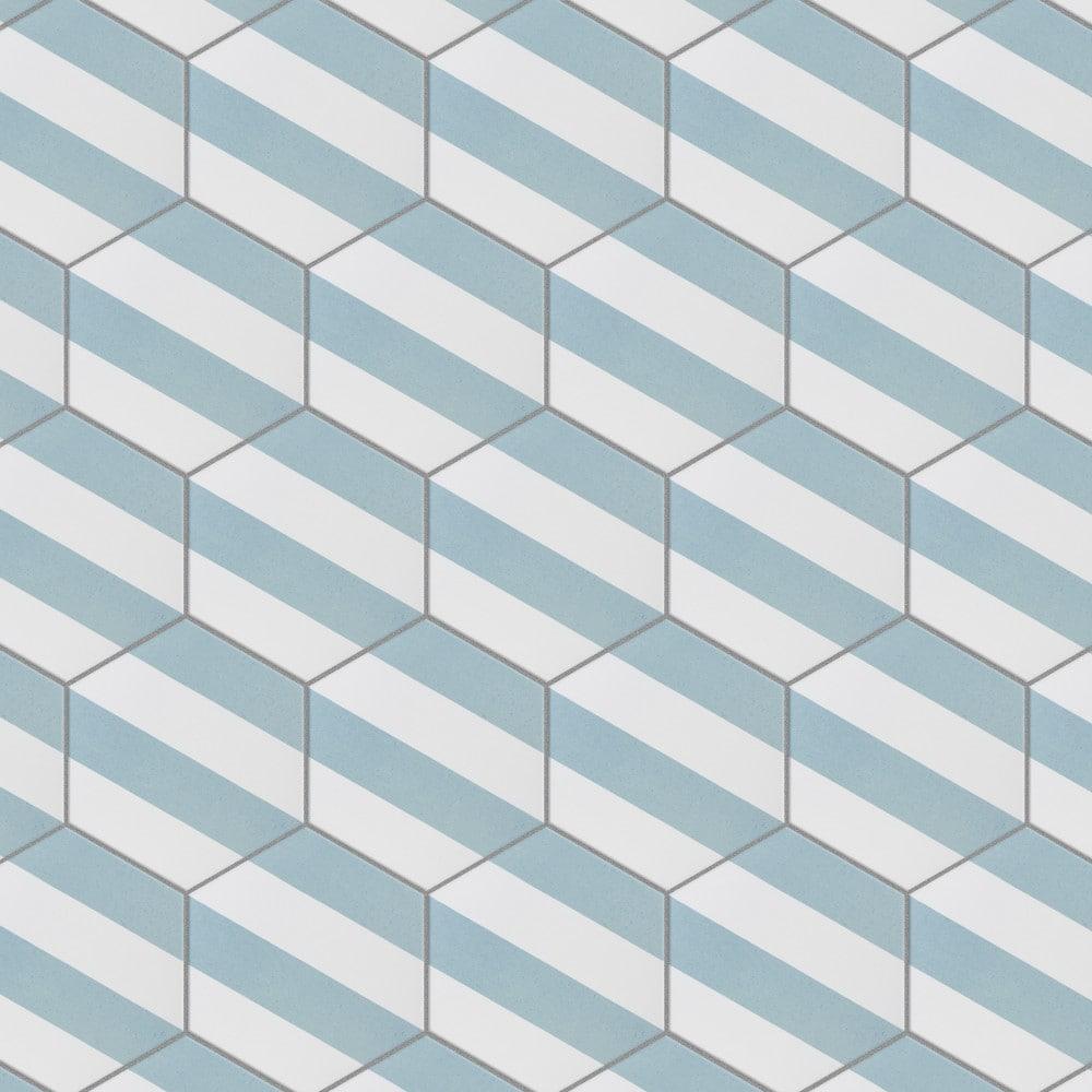 Porto 9" x 10" Porcelain Patterned Wall & Floor Tile