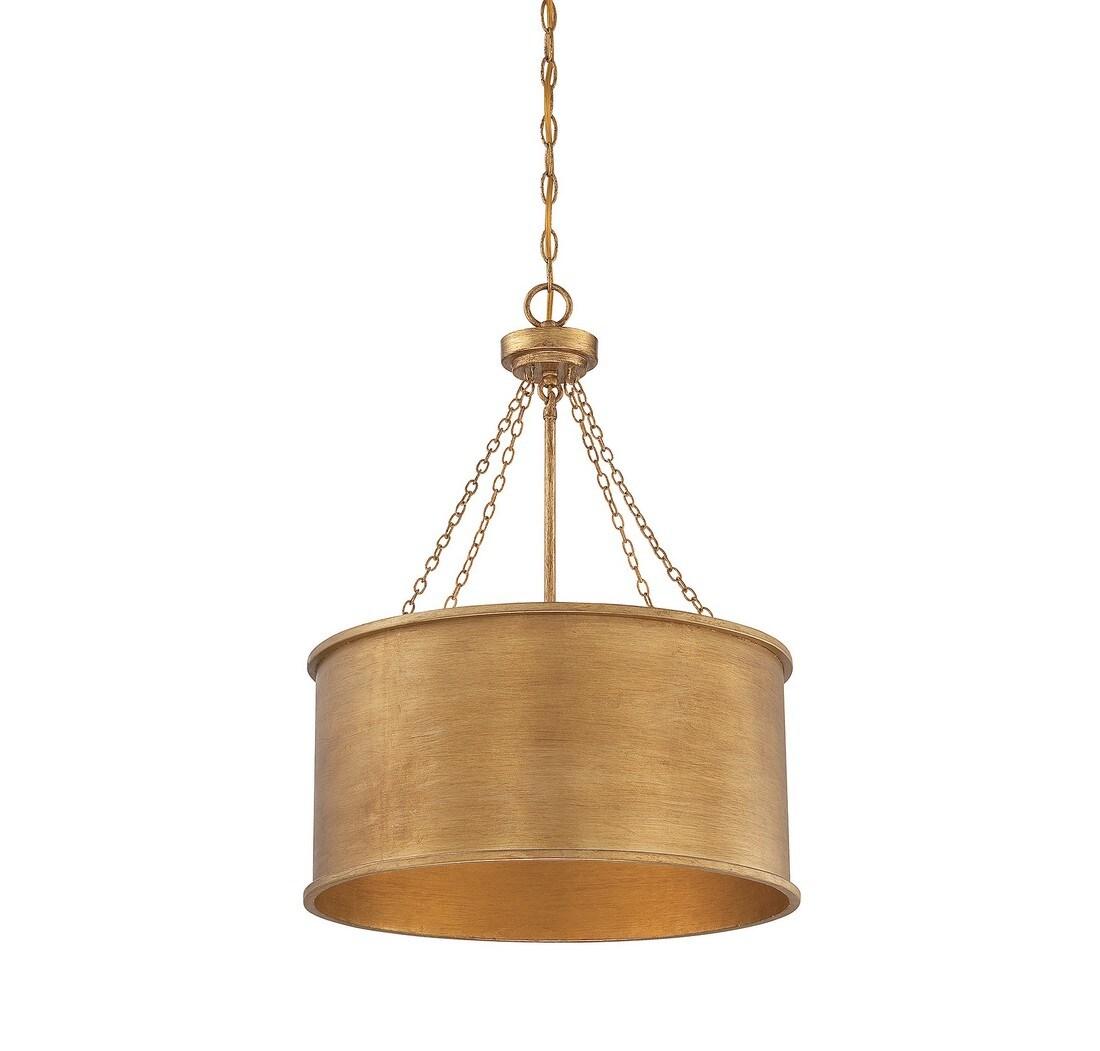 Savoy House Rochester 4 - Light Pendant in  Gold Patina