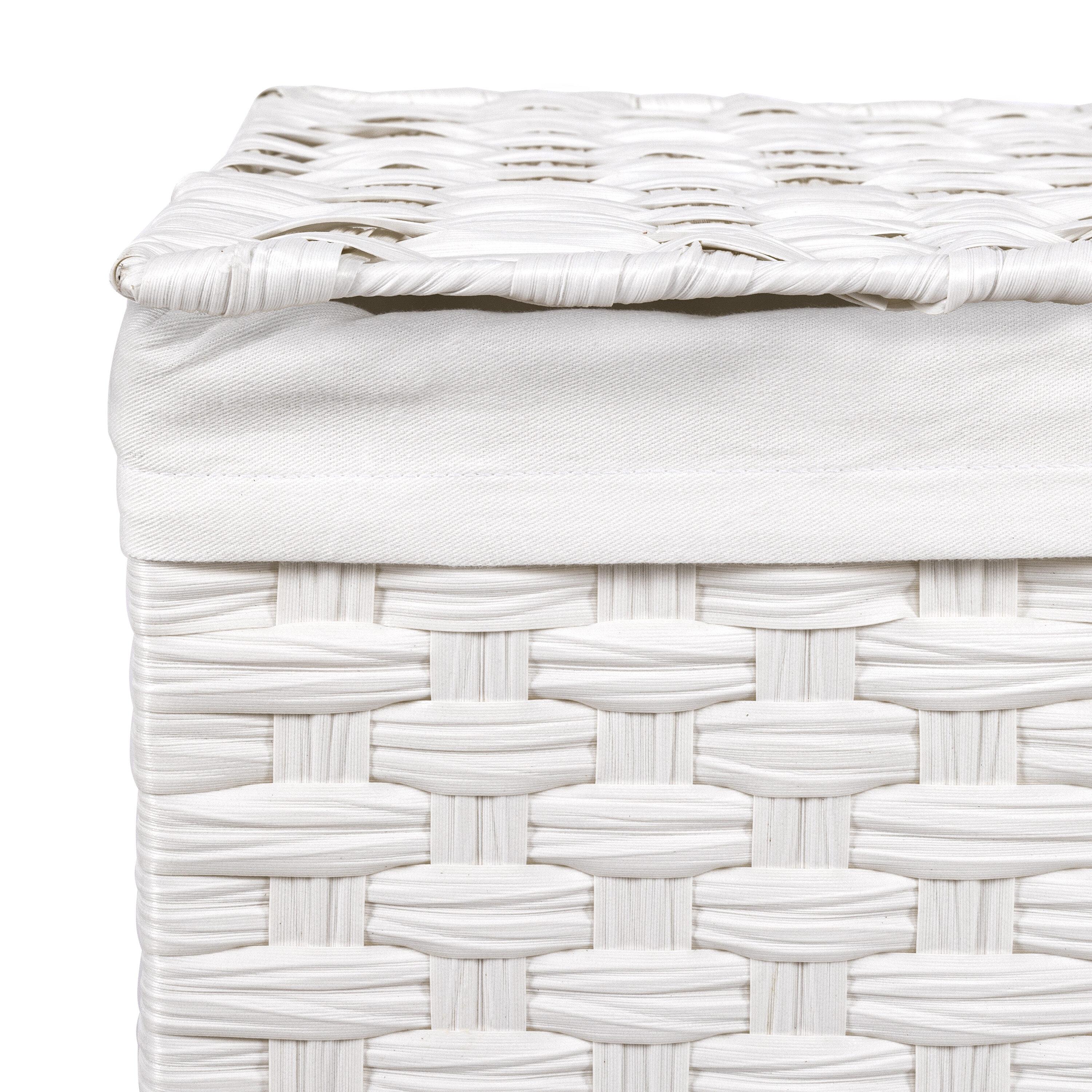 Handwoven Rectangle Laundry Hamper
