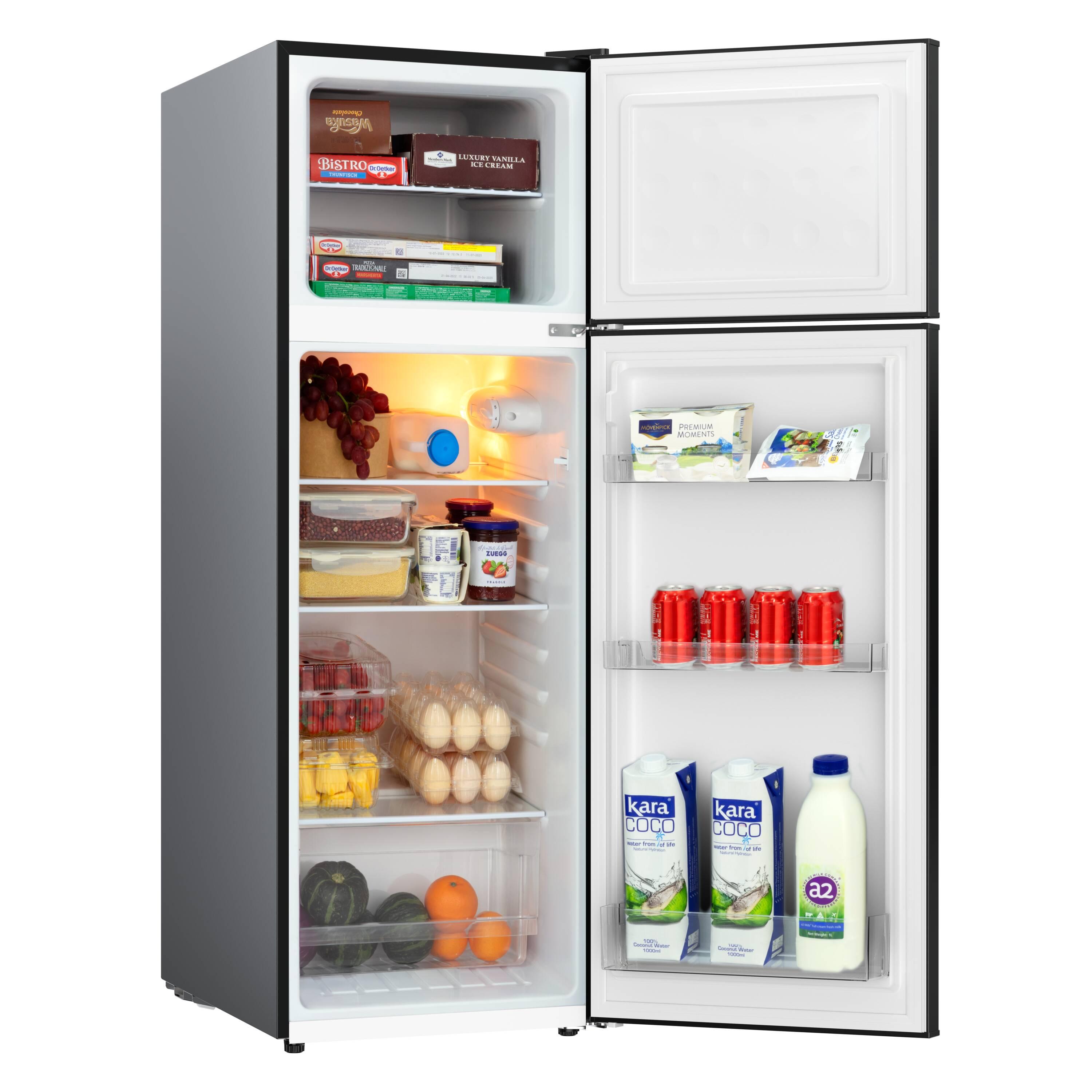 ARCTIC CHEF - 10 Cu Ft Top-Freezer Apartment-size Retro Refrigerator - Black