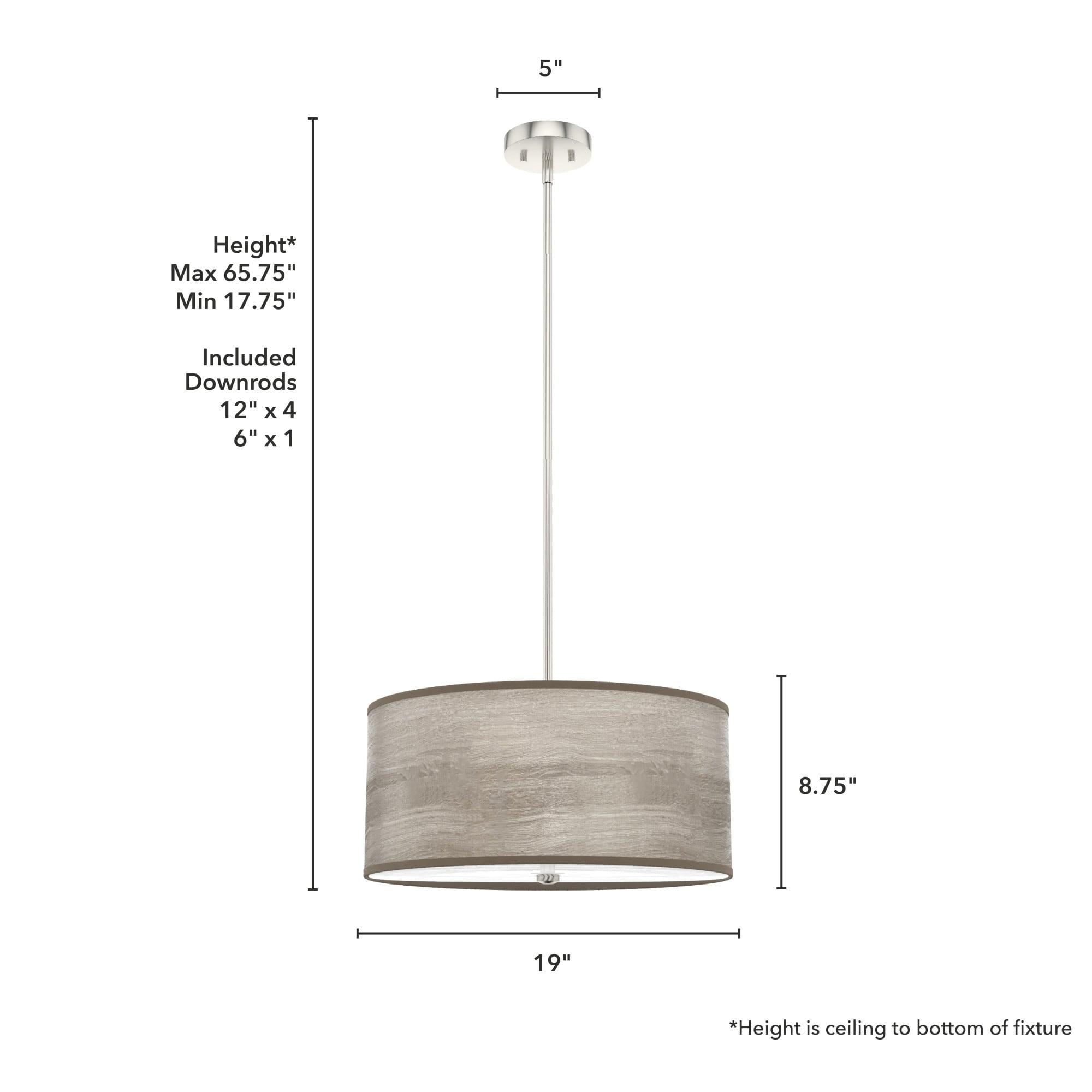 Solhaven 3 - Light Shaded Drum Pendant