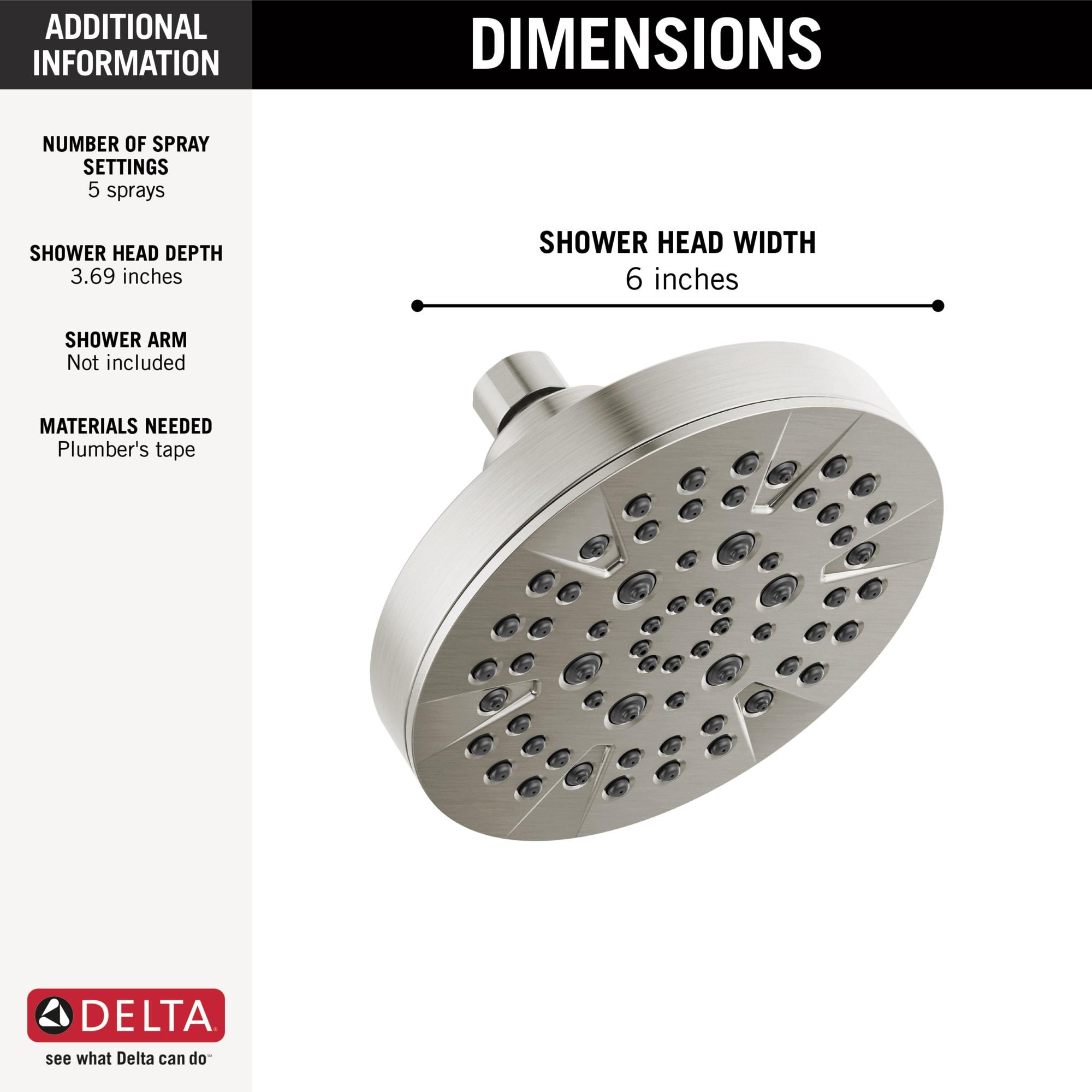 Multi Function Fixed Shower Head