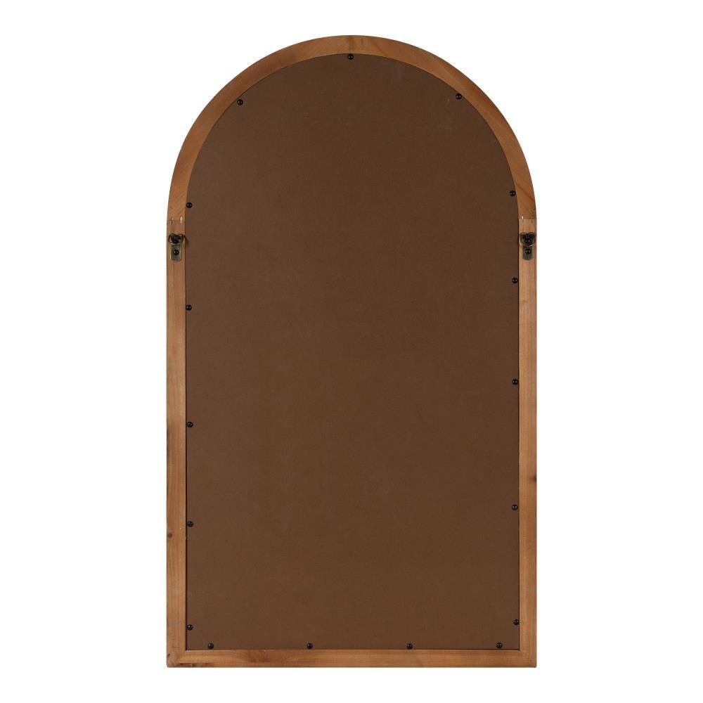 22" x 38" Boldmere Arch Wall Mirror Brown - Kate & Laurel All Things Decor: Farmhouse Theme, No Assembly Required