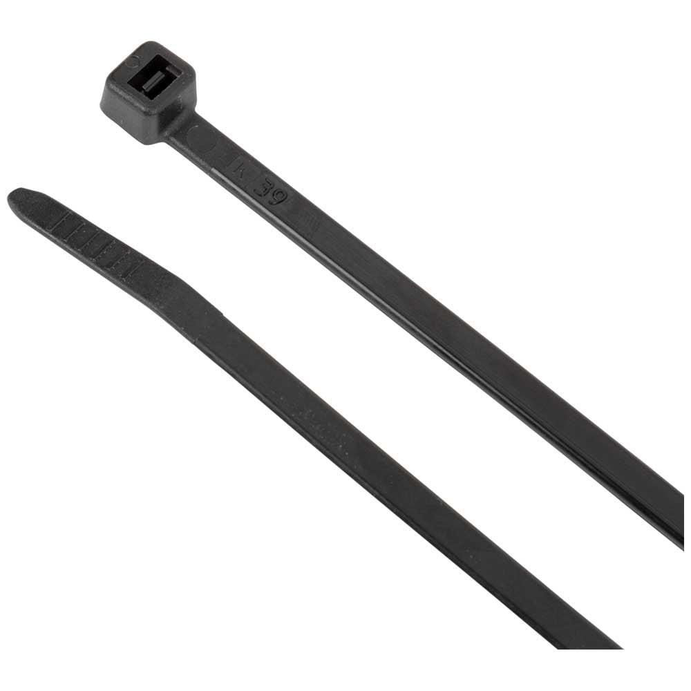 Klein Tools 450-200 100-Piece 7.75 in. 50 lbs. Tensile Strength Heavy Duty Nylon Cable Zip Tie Set - Black