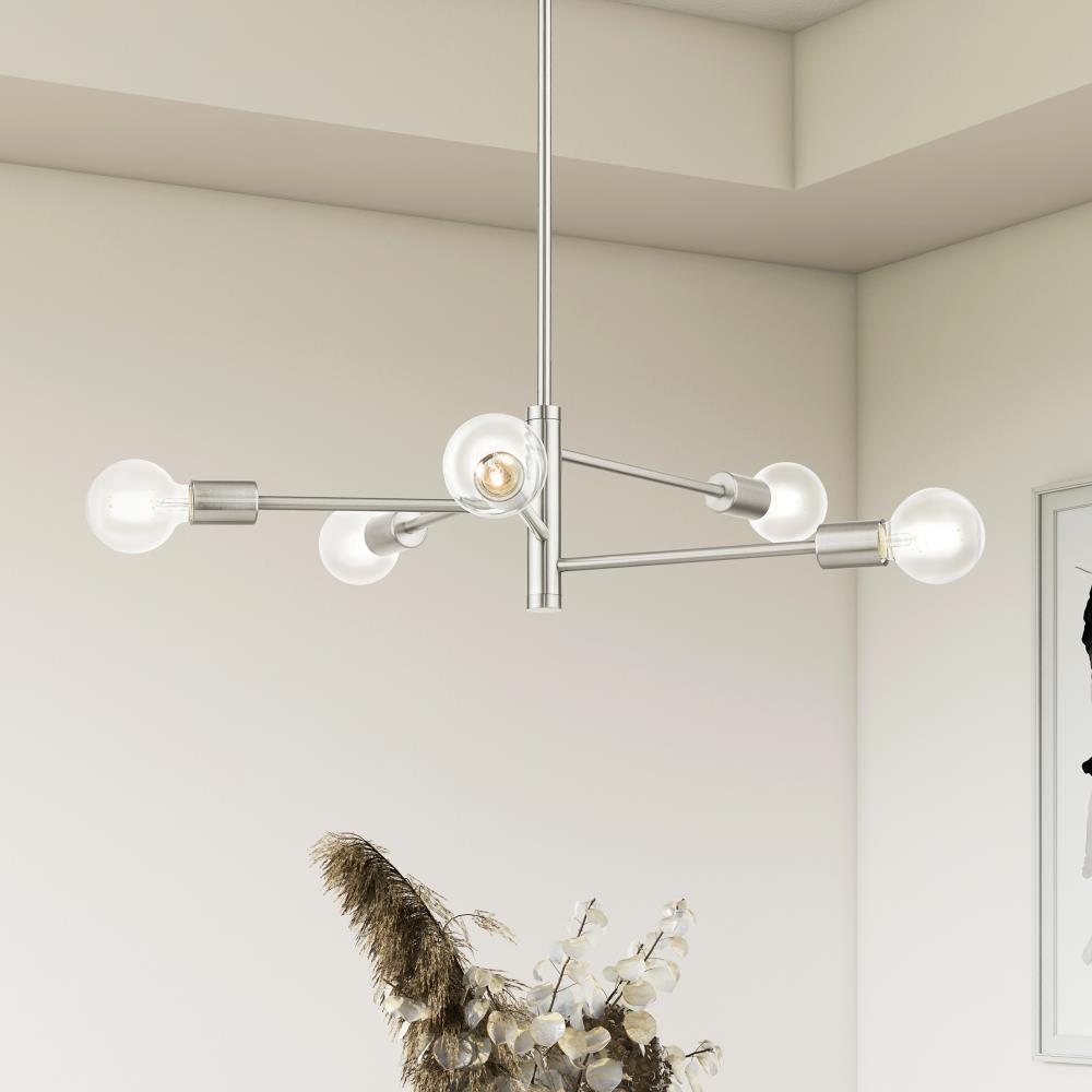 Livex Lighting - Bannister - 5 Light Chandelier in Mid Century Modern Style - 24