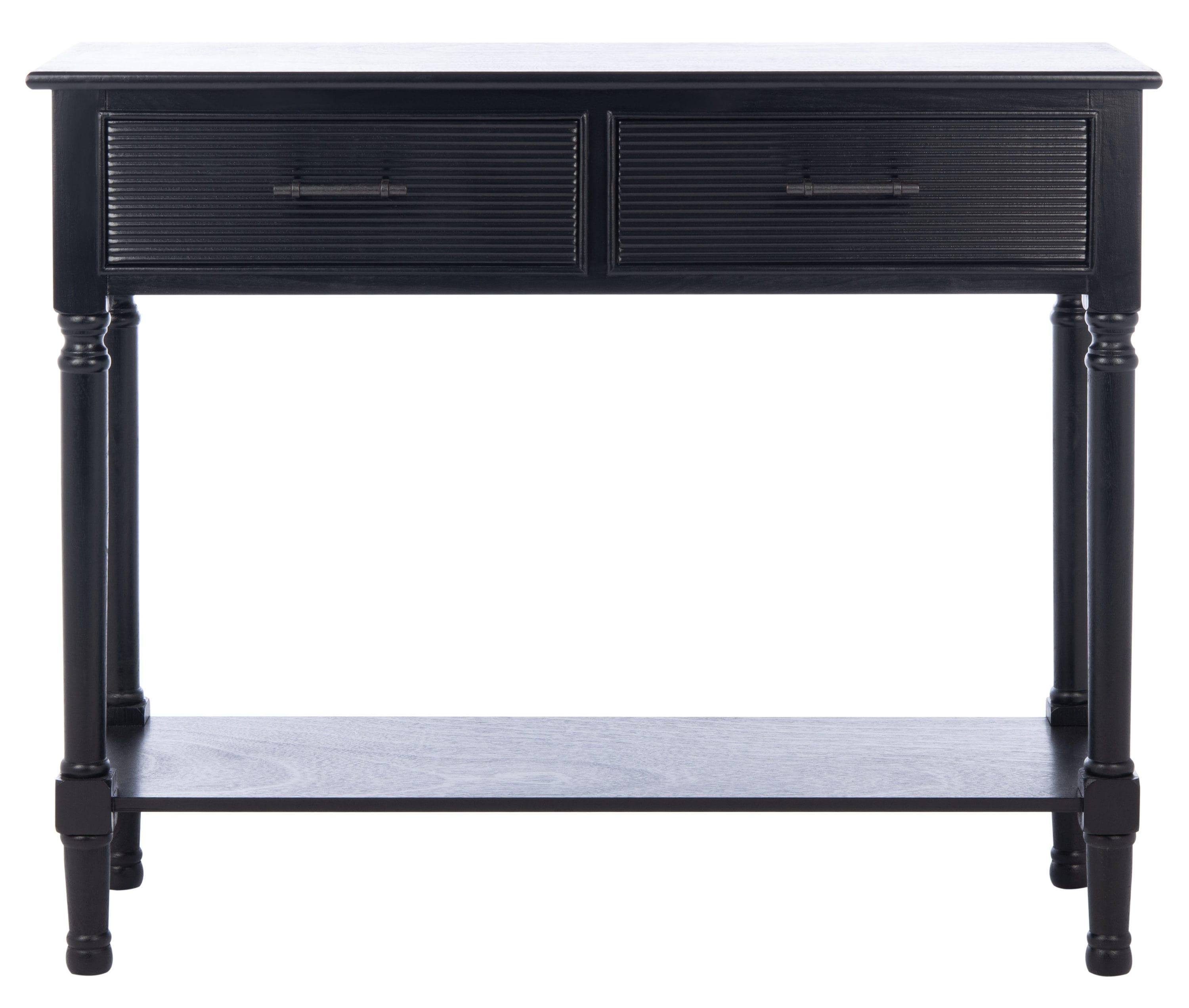 Ryder 2 Drawer Console Table - Black - Safavieh