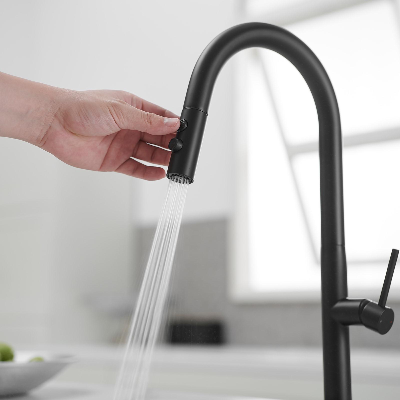 Single Handle Pull Down Sprayer Kitchen Faucet