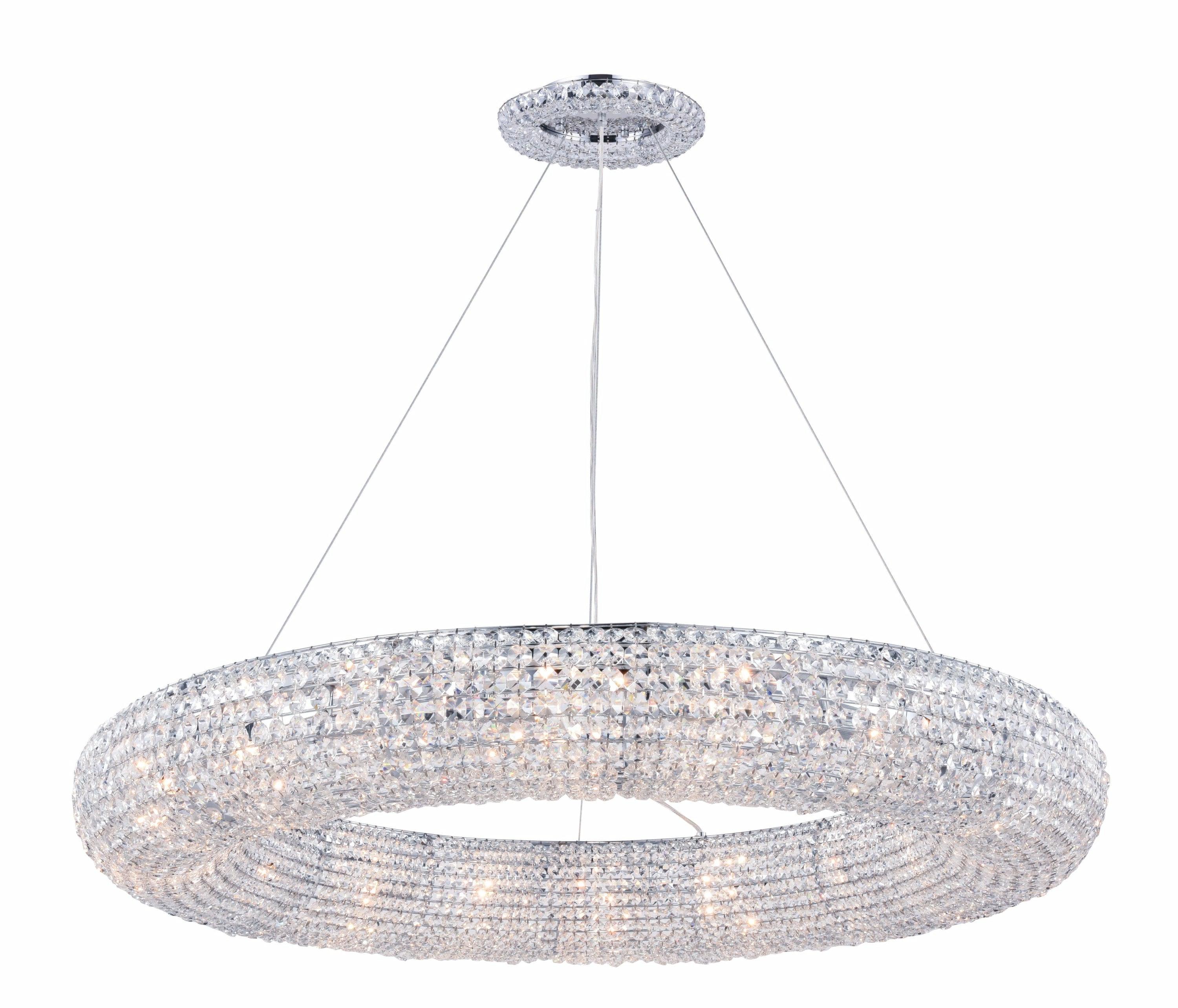 Elegant Lighting Paris 18 Light Chandelier in Chrome