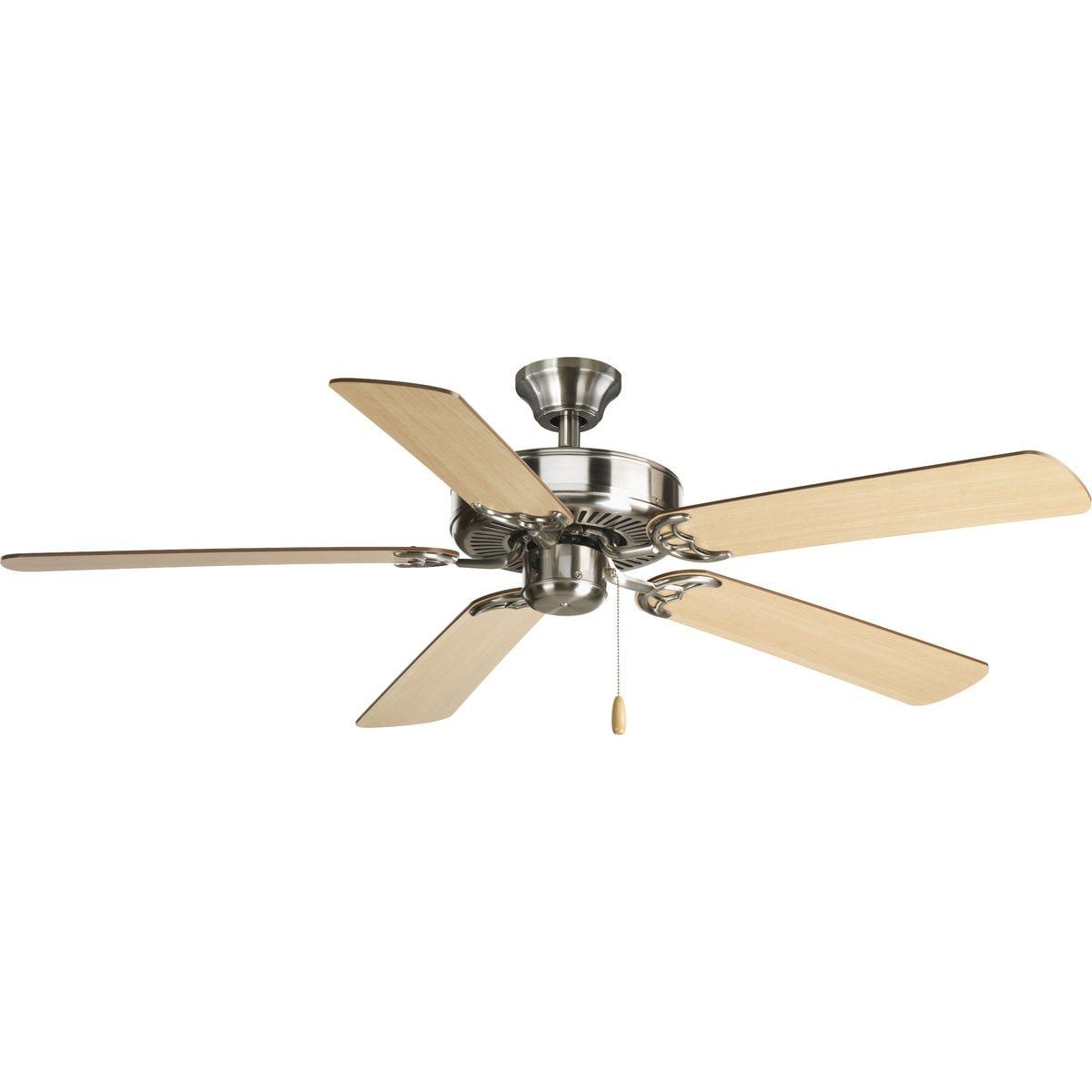 P2501-09-Progress Lighting-AirPro - Wide - Ceiling Fan in Transitional style - 52 Inches wide by 13.5 Inches high-Brushed Nickel Finish