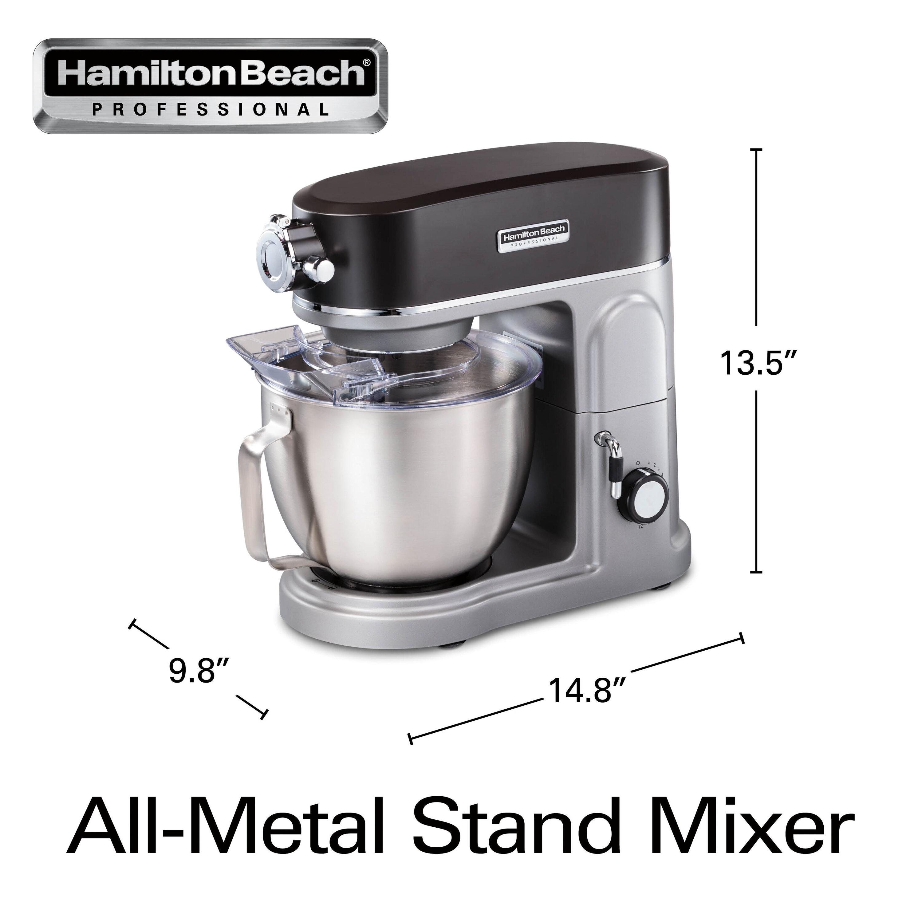 Hamilton Beach® Professional All-Metal Stand Mixer with Specialty Attachment Hub 5 Quart