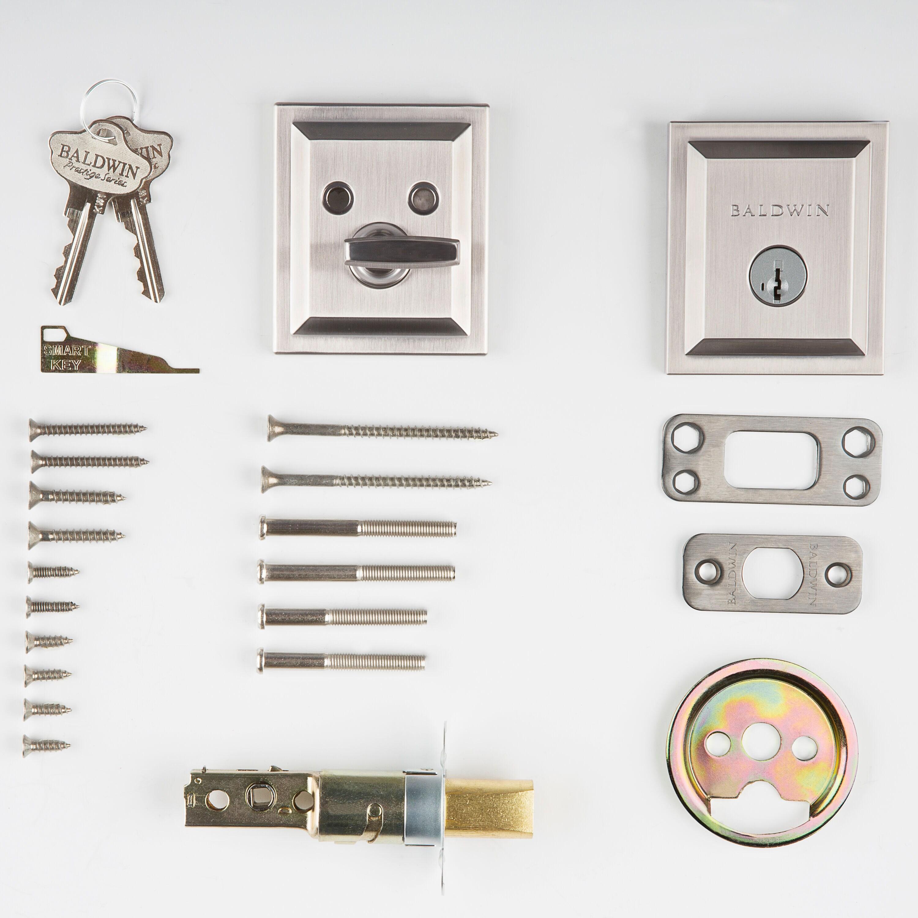 Baldwin 380SLB15SMTCPRCAL Torrey Pines 380 Rectangular Low Profile Single Cylinder Deadbolt with SmartKey