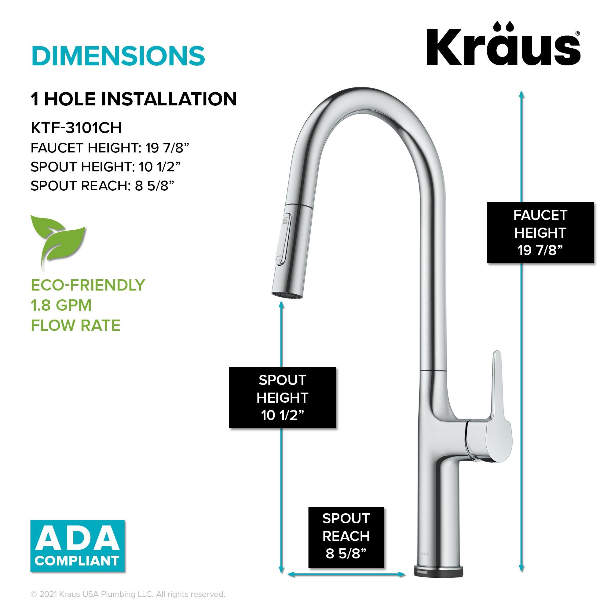 Pull Down Touch Single Handle Kitchen Faucet