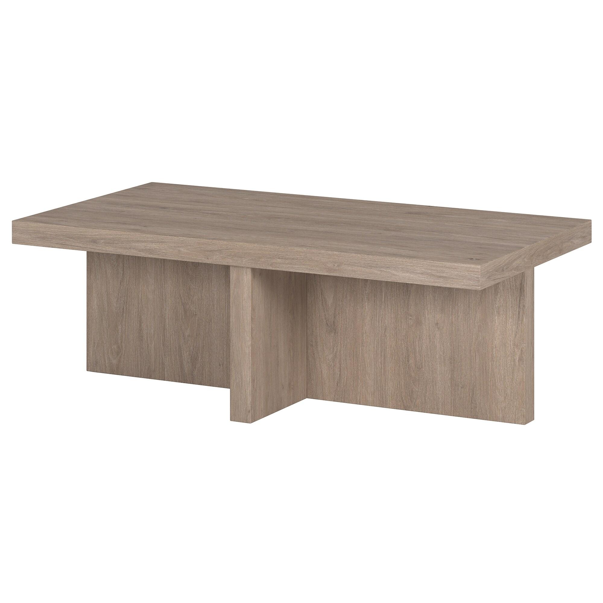 Evelyn&Zoe Contemporary Durable Rectangular Medium Density Fiberboard, Antiqued Gray Oak
