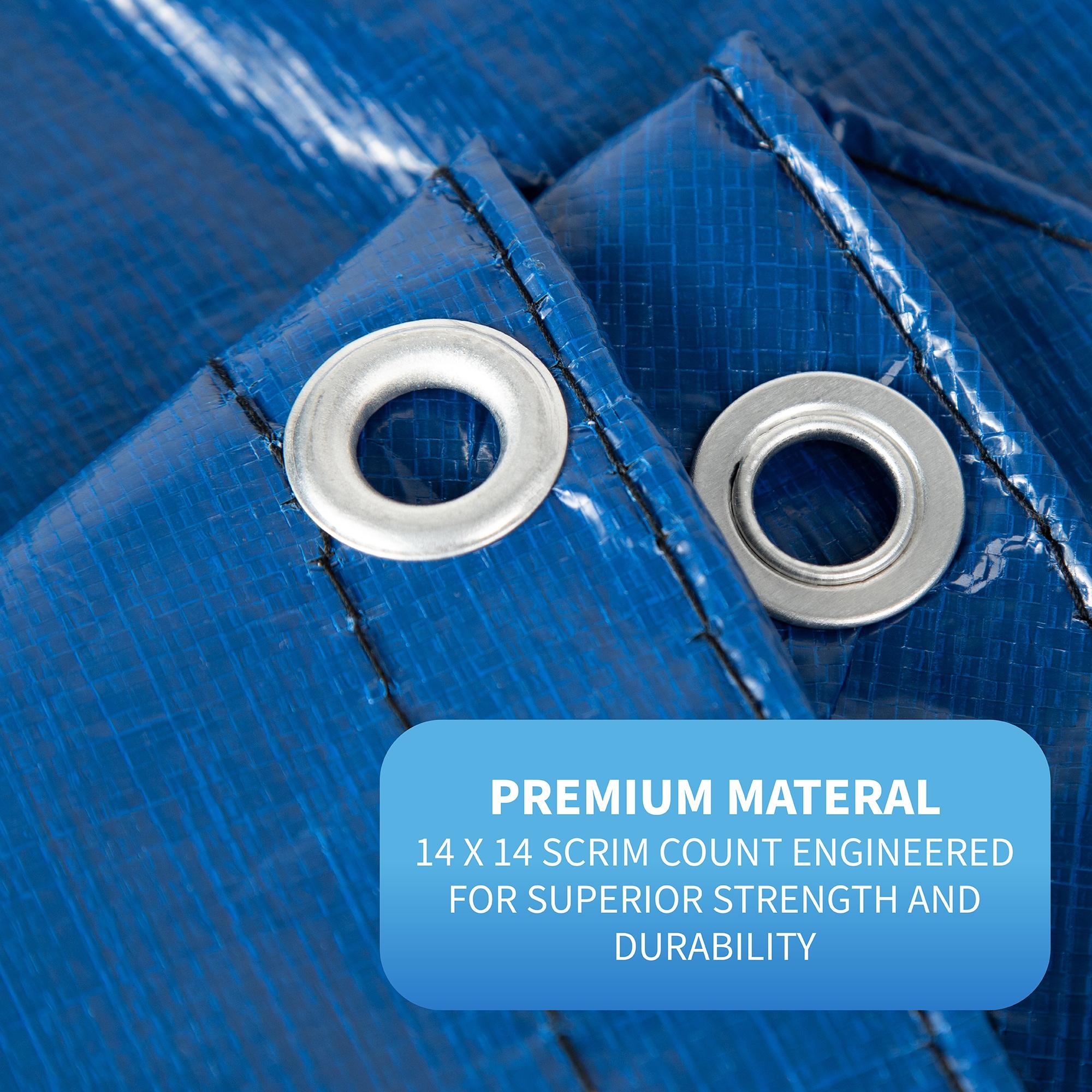 Blue Wave Products 15-Year Rectangular In Ground Pool Winter Cover