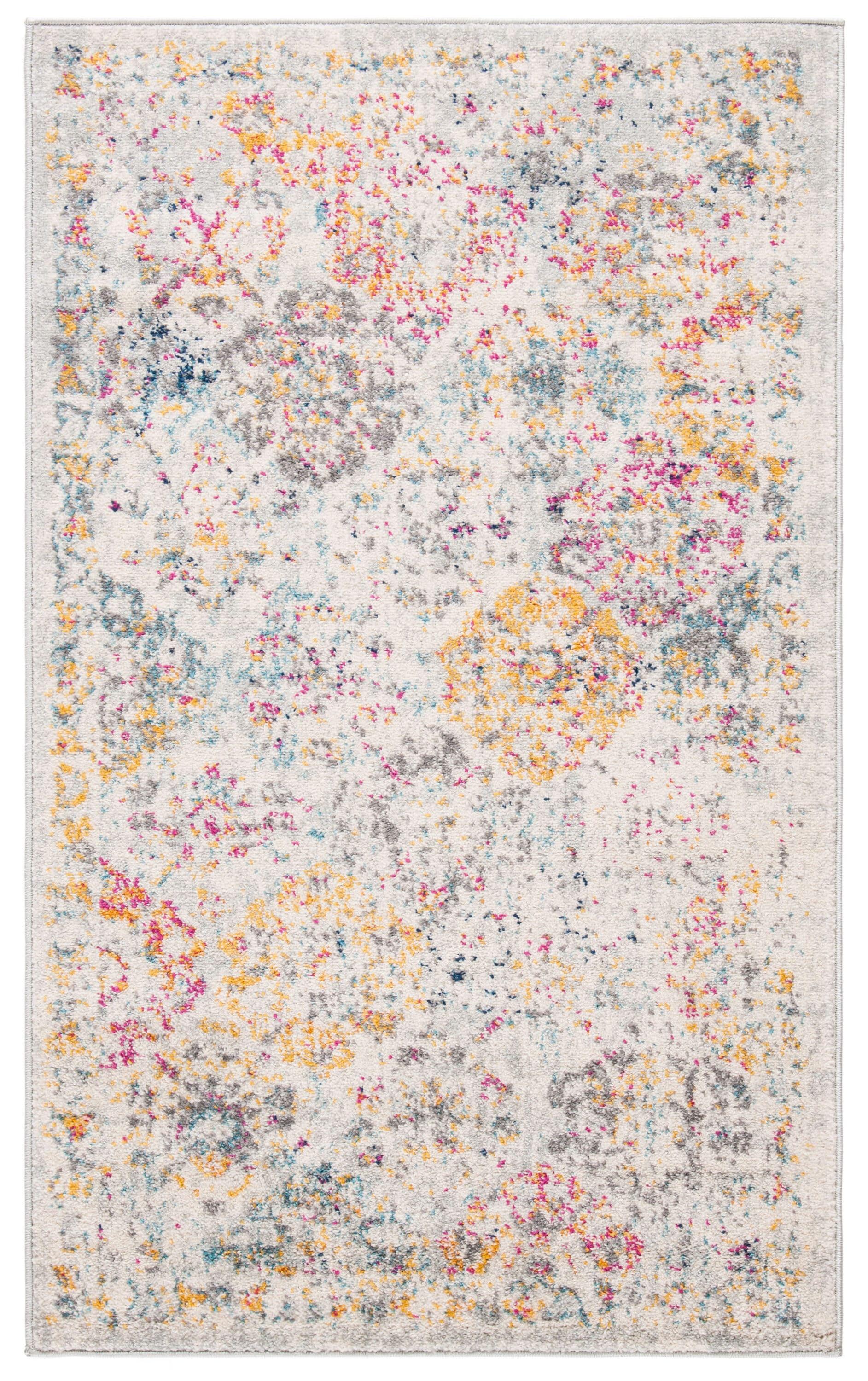 Madison MAD611 Power Loomed Accent Rug - Grey/Gold - 3'x5' - Safavieh.