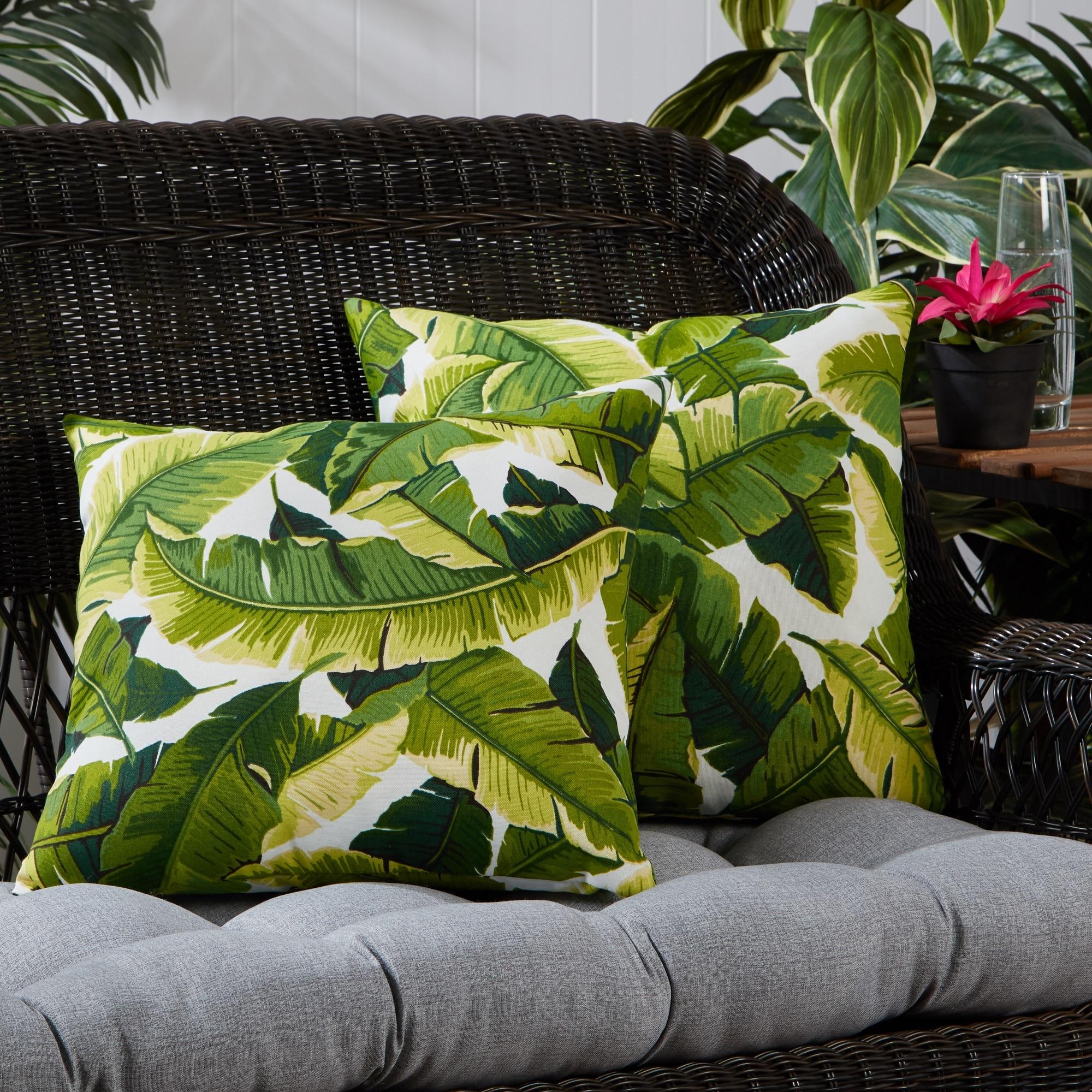 Indoor/Outdoor Reversible Throw Pillow