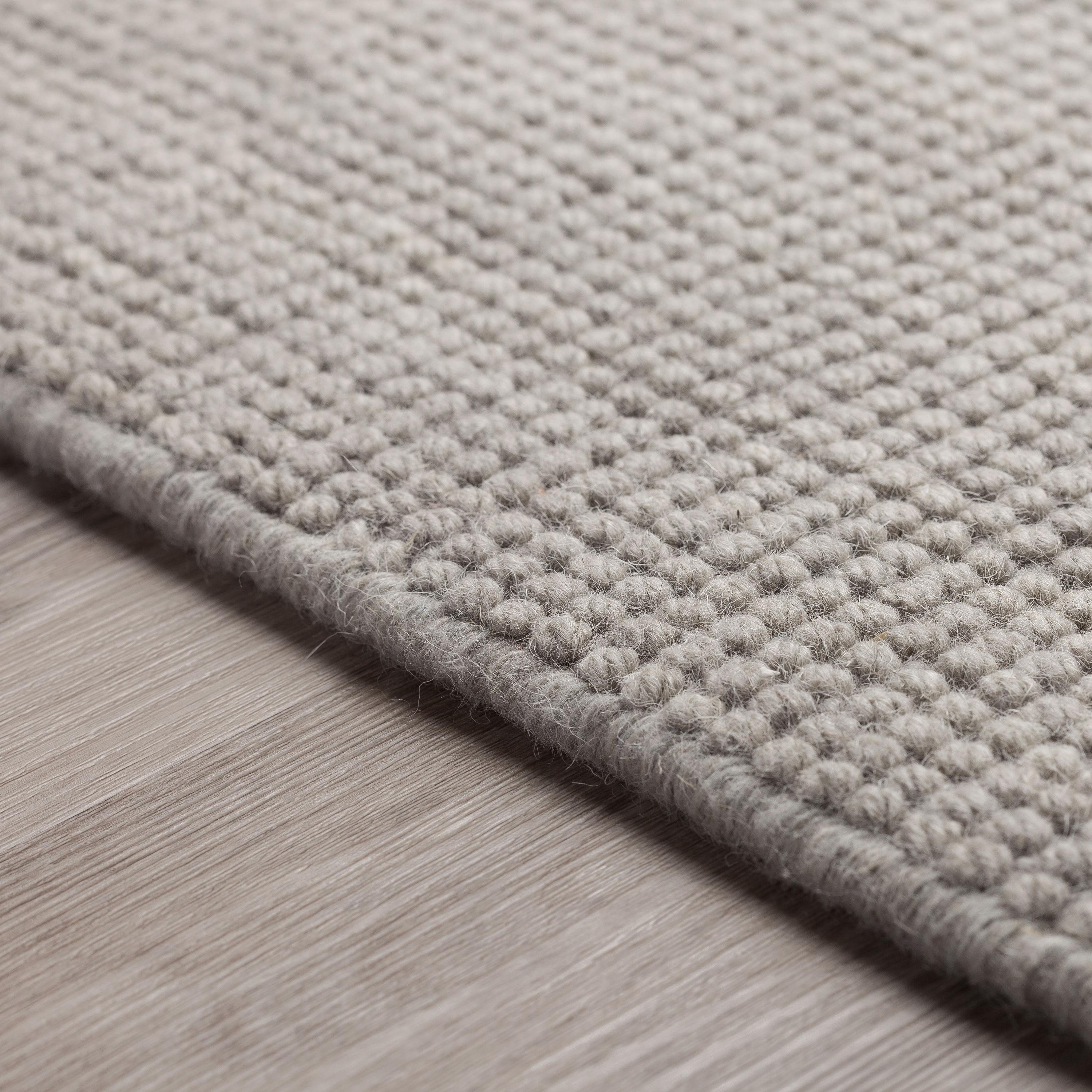 Addison Rugs Jaxon 4 x 6 (ft) Loomed Wool Grey Rectangular Indoor Solid Farmhouse/Cottage Area rug