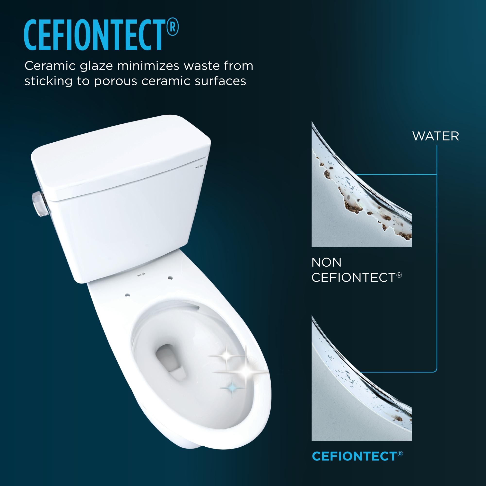 Drake® 1.28 GPF (Water Efficient) Elongated Two-Piece Toilet with Tornado Flush (Seat Included)