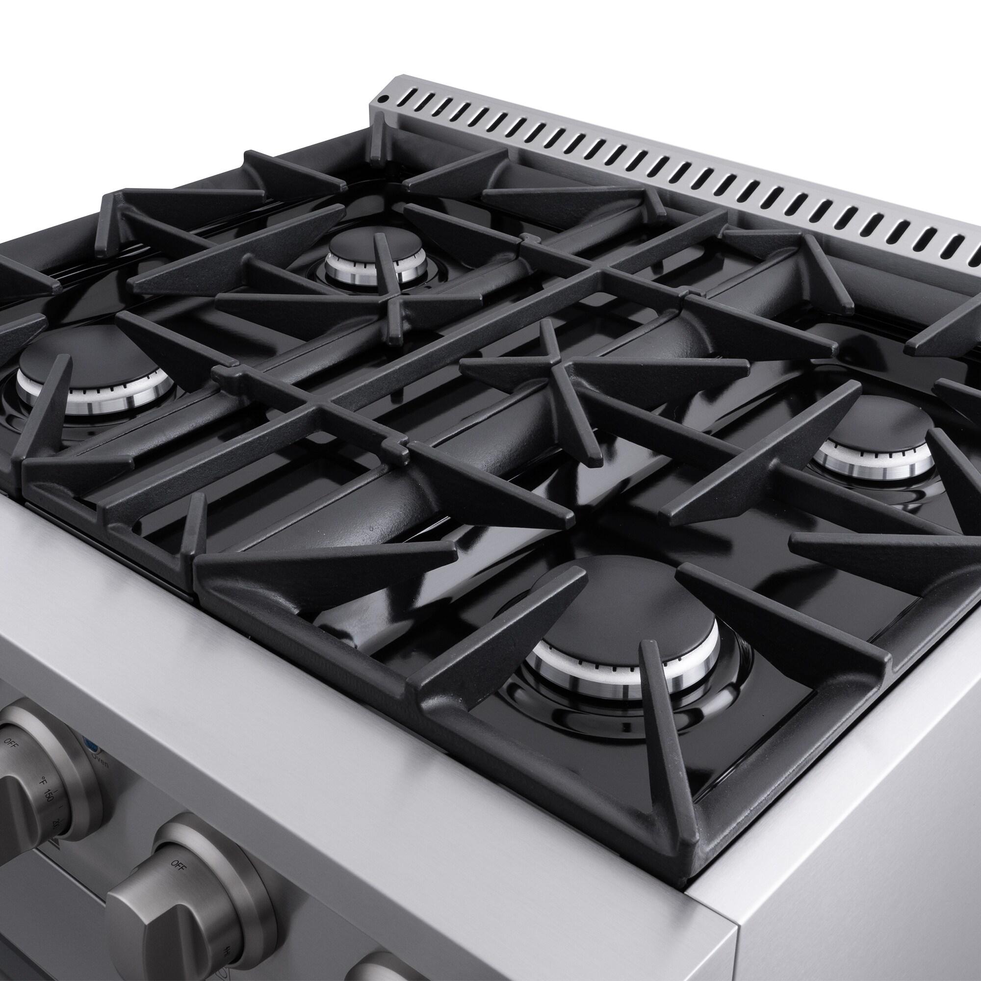 30 in. 3.5 cu. ft. Gas Range with 4 Burners in Stainless Steel