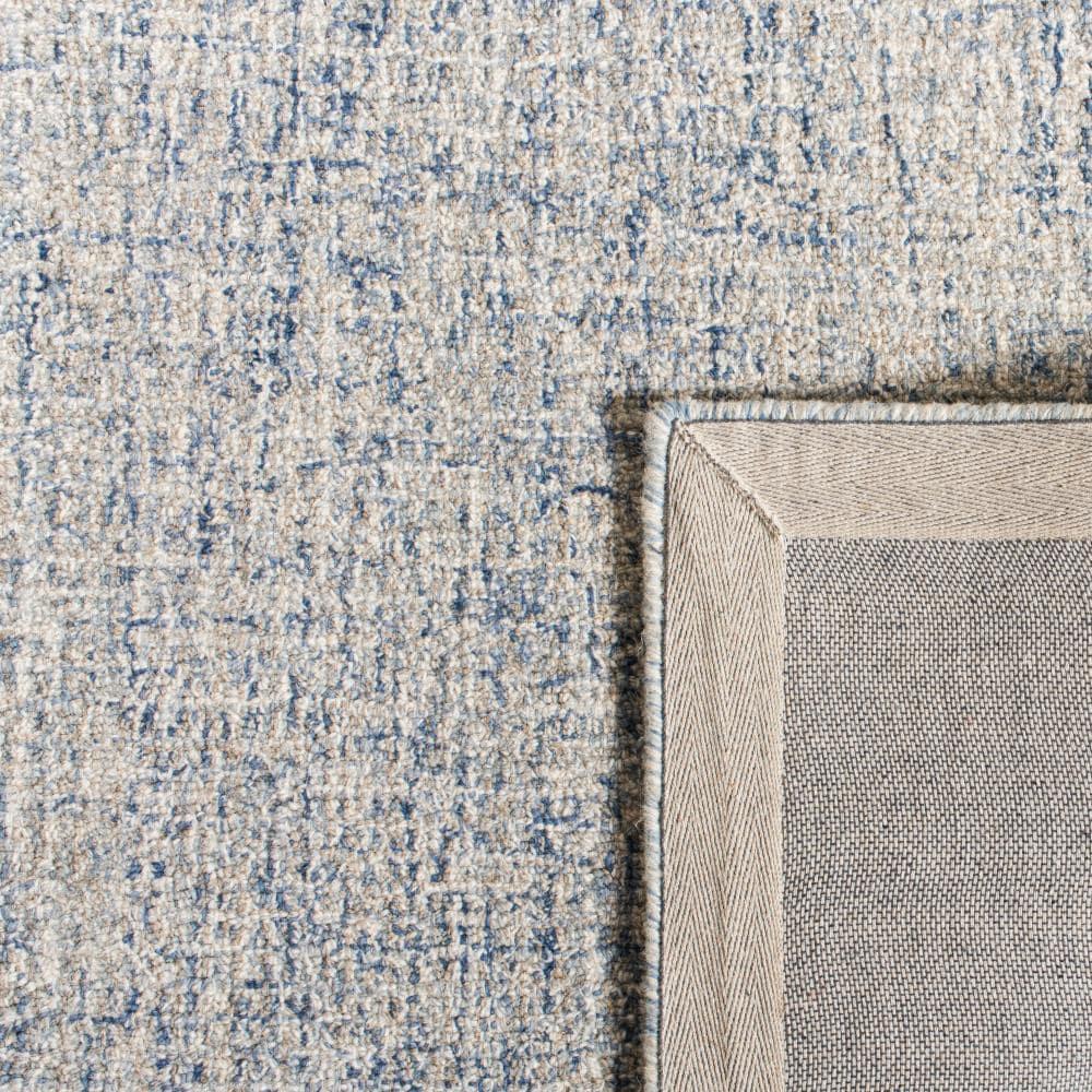 Abstract ABT471 Handmade Indoor Area Rug - Ivory/Blue - 6'x6' - Safavieh