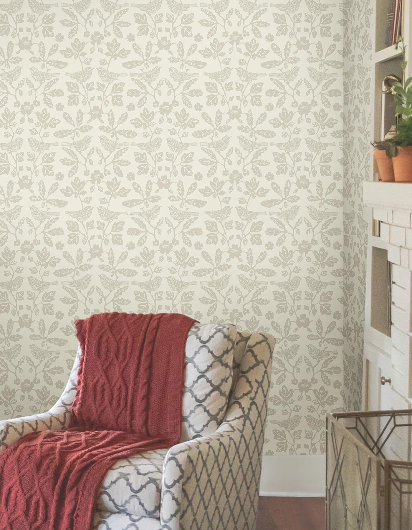 Sparrow and Oak Peel + Stick Wallpaper by Erin & Ben Co. - Wicker