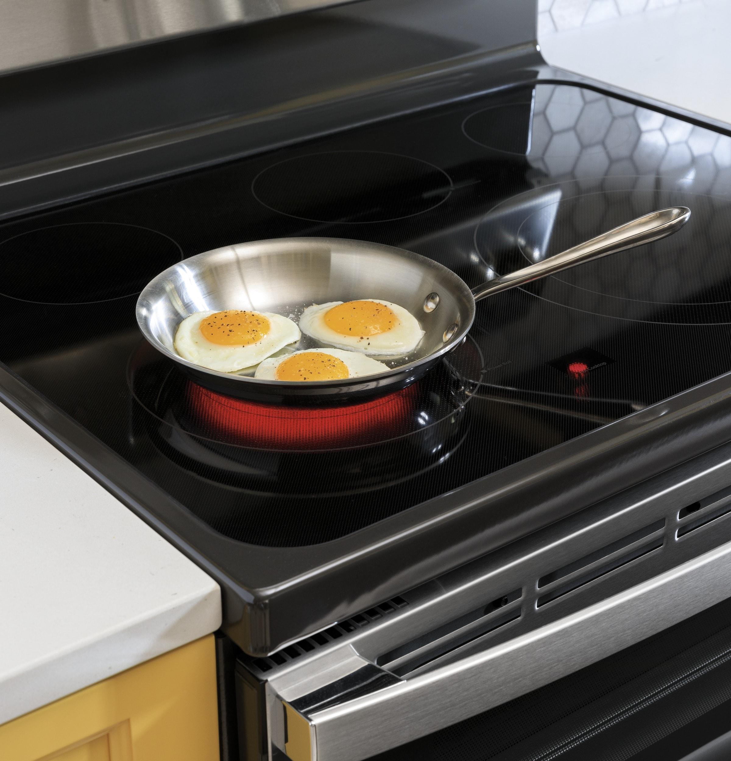 GE Appliances 30" 6.6 cu. ft. Freestanding Electric Range with 5 Elements and Convection Oven