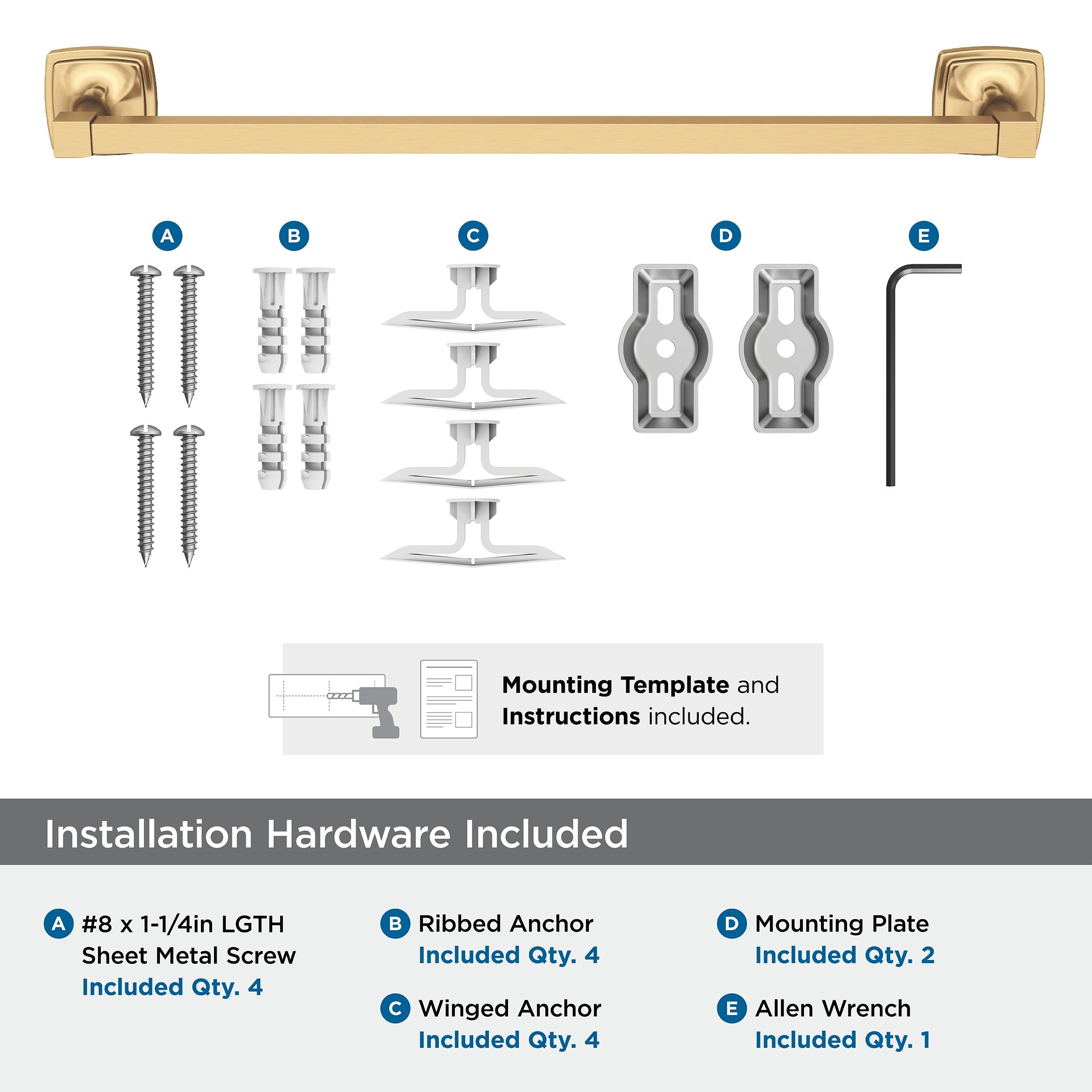 Amerock Stature Champagne Bronze 18 inch (457mm) Towel Bar