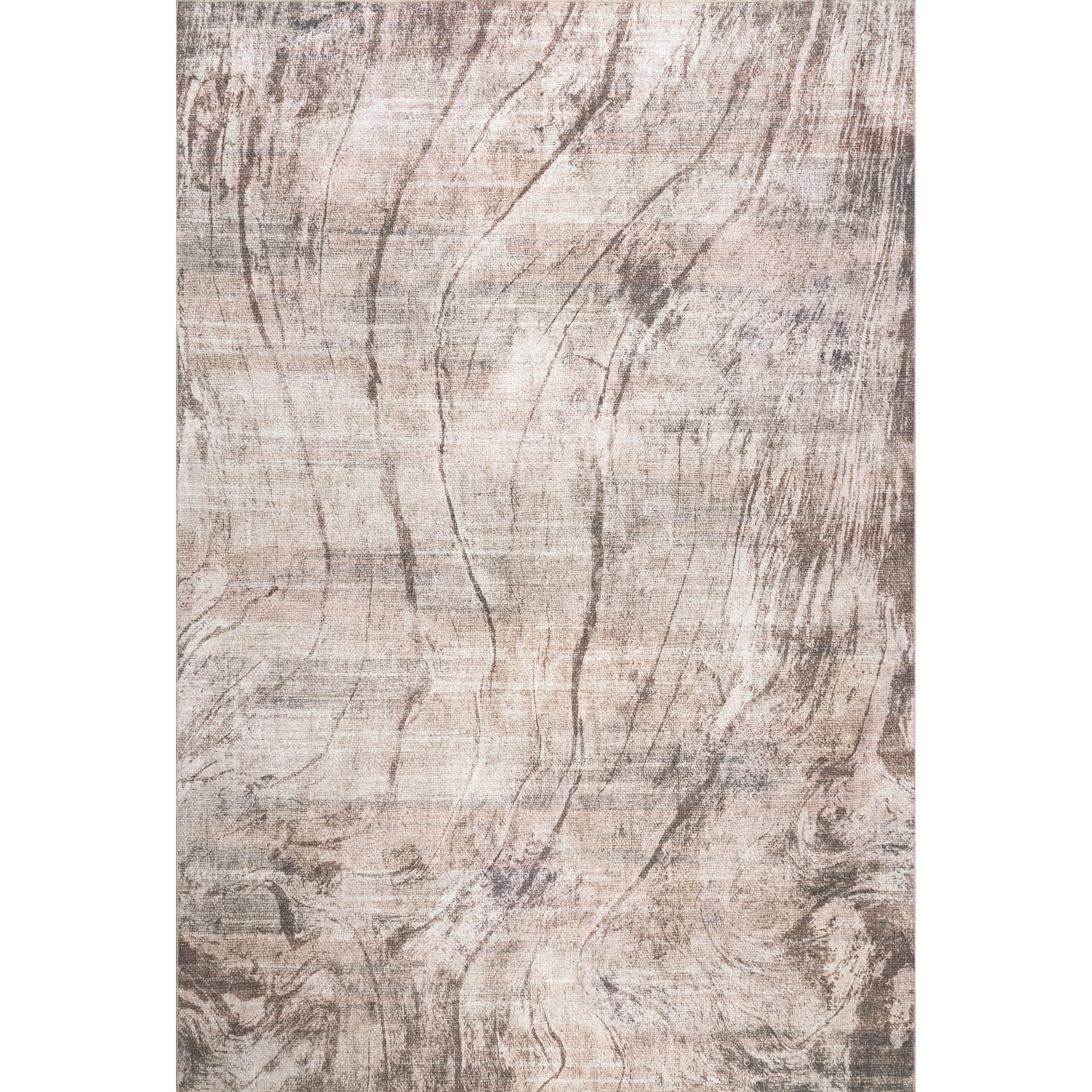 Nuloom Charmaine Abstract 8x12 Machine Washable Indoor Area Rug for Living Room Bedroom Dining Room Kitchen, Beige/Ivory