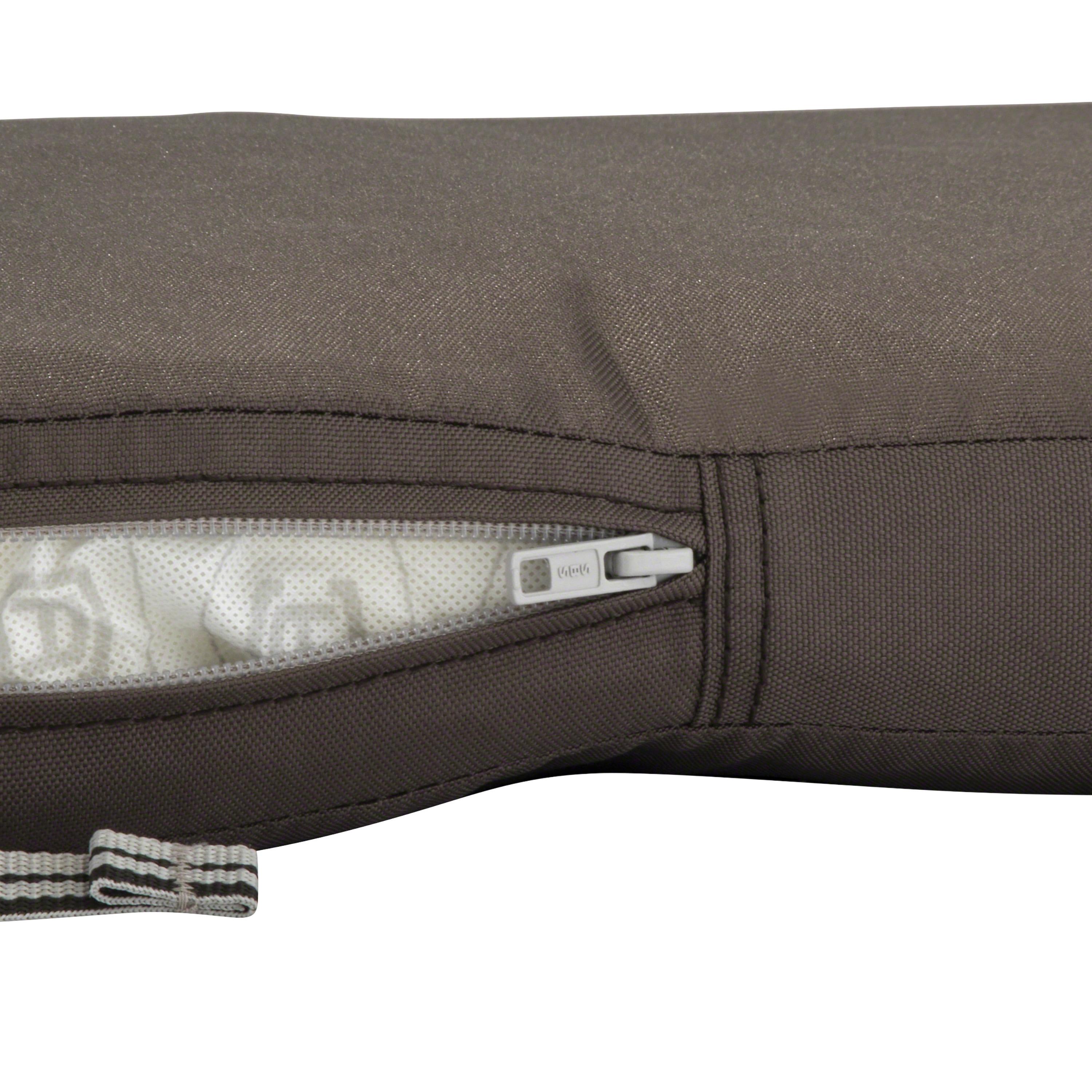 48" x 18" x 3" Ravenna Water-Resistant Patio Bench/Settee Cushion Dark Taupe - Classic Accessories